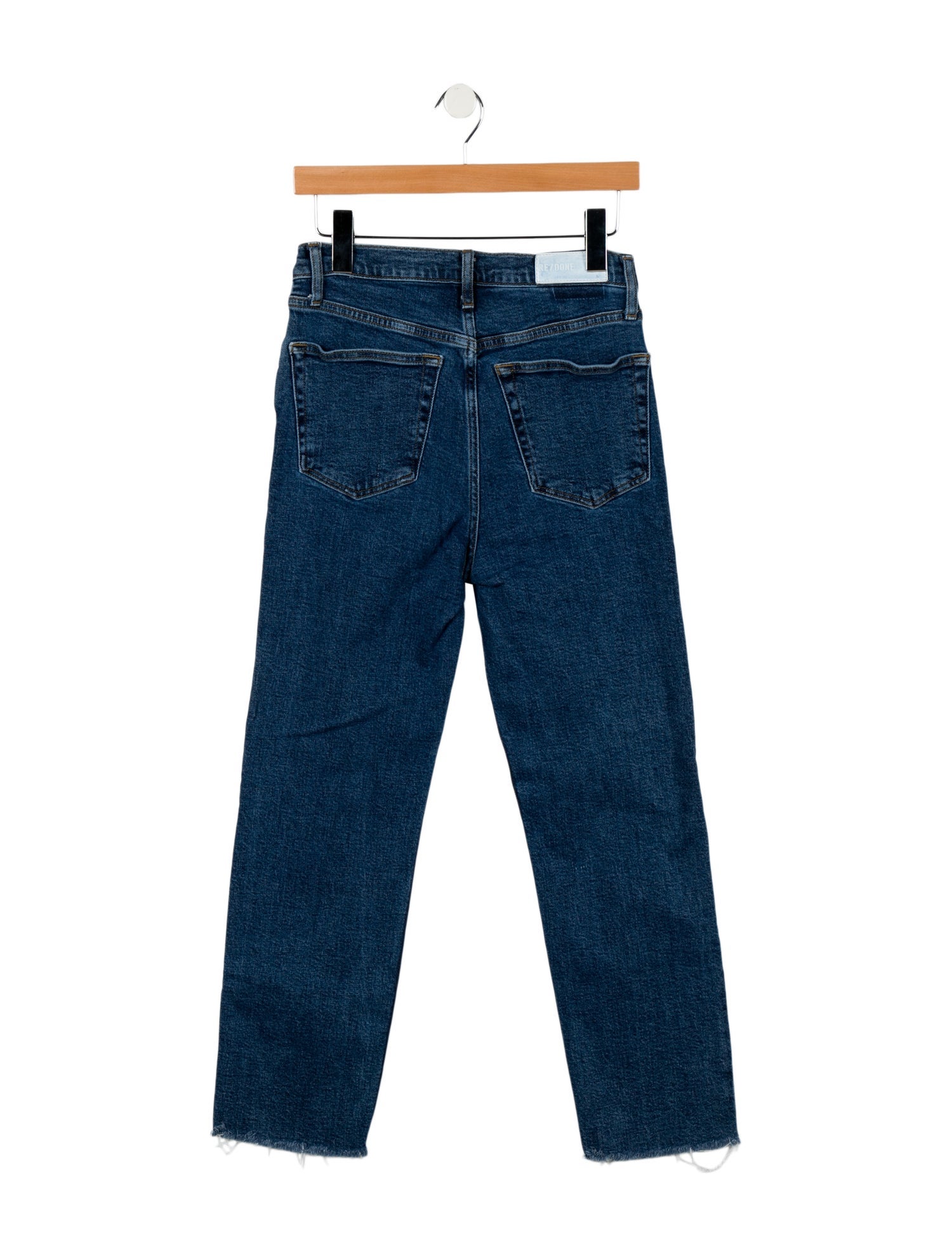 RE/DONE High-Rise Straight Leg Jeans