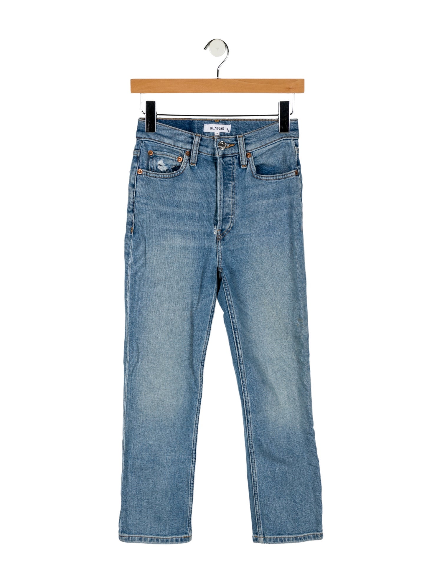 RE/DONE Mid-Rise Straight Leg Jeans