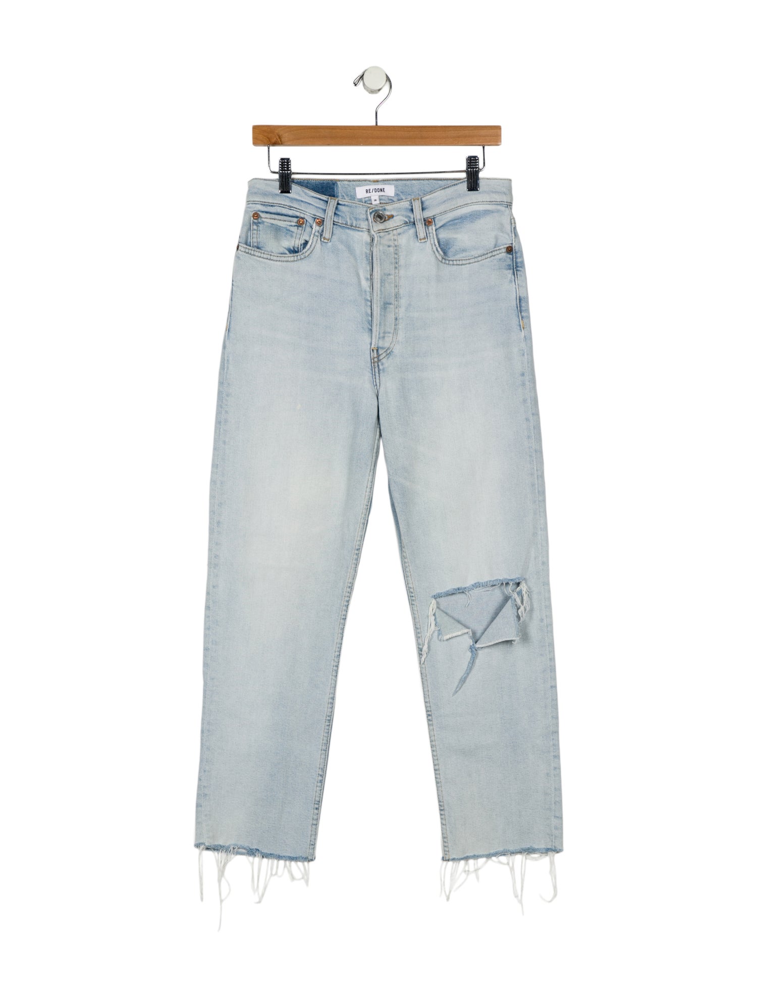 RE/DONE High-Rise Straight Leg Jeans