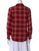 RE/DONE Plaid Print Long Sleeve Button-Up Top