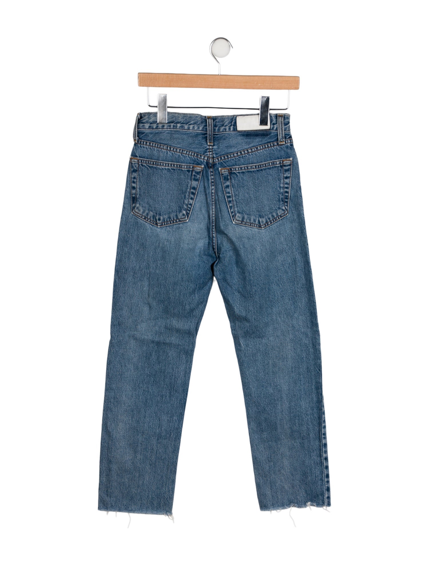 RE/DONE Mid-Rise Straight Leg Jeans