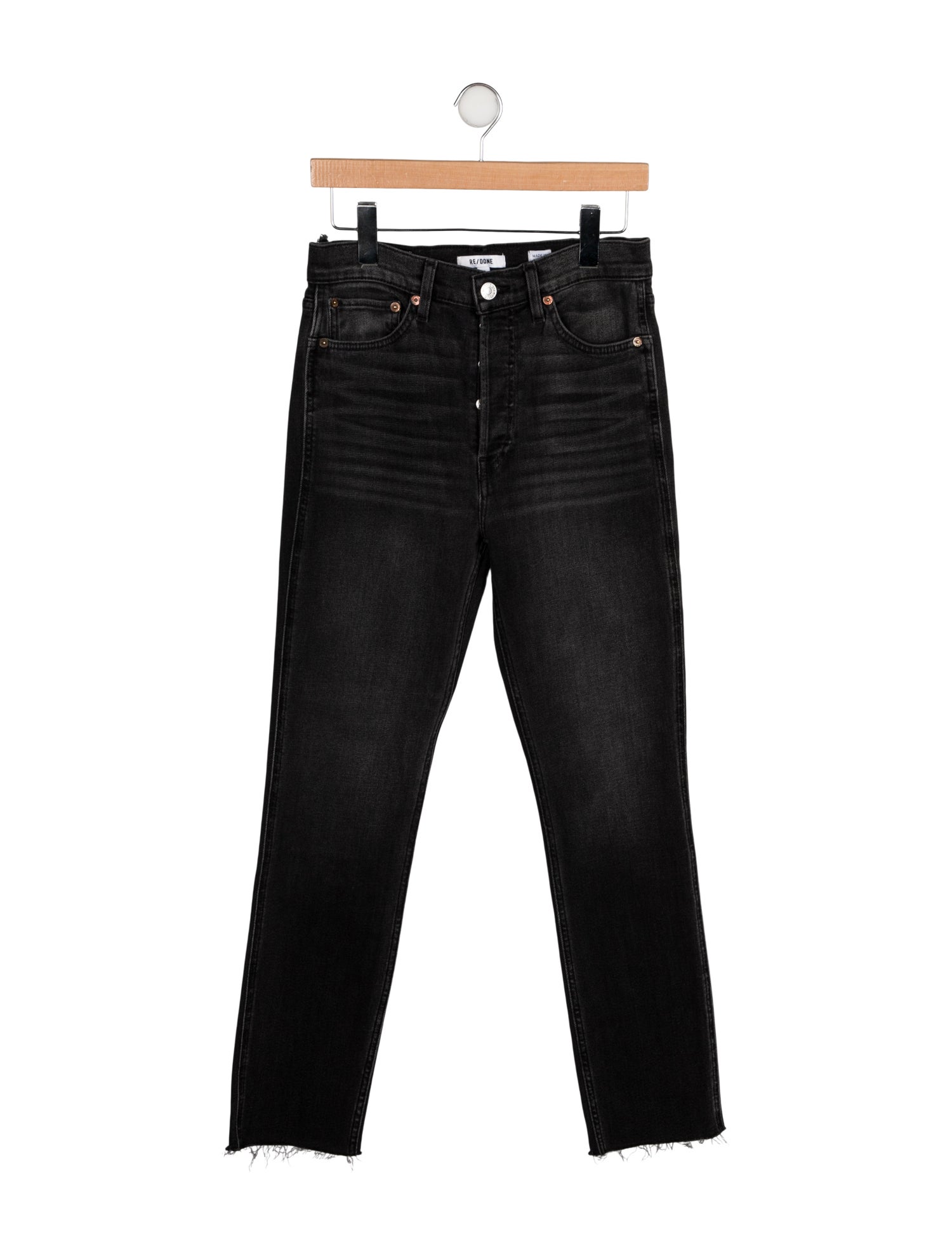 RE/DONE High-Rise Straight Leg Jeans