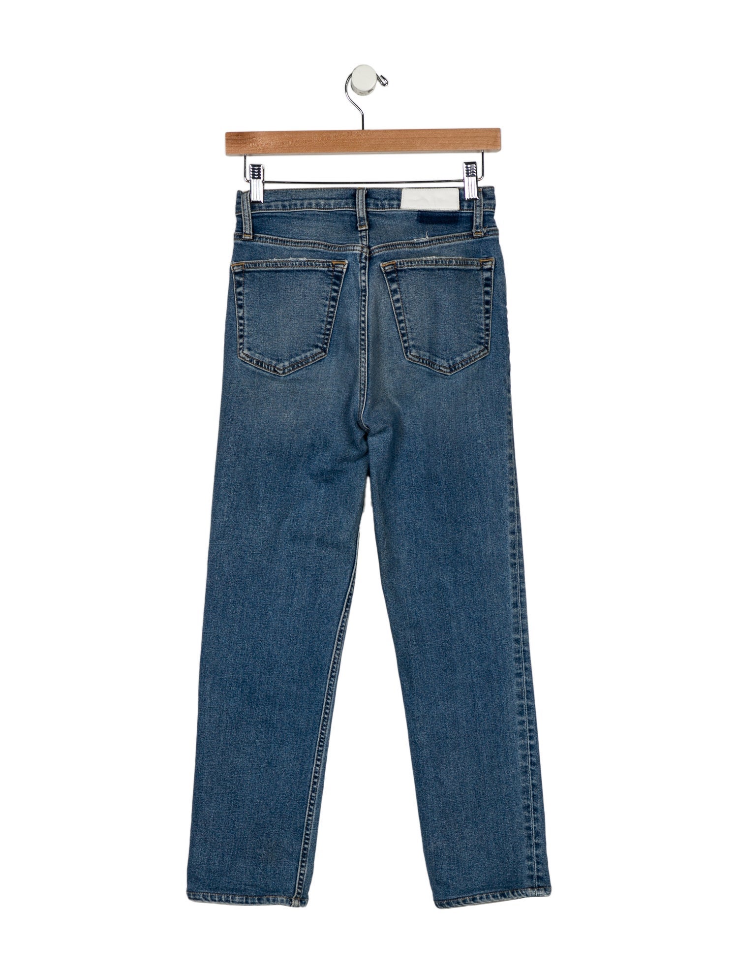 RE/DONE Mid-Rise Straight Leg Jeans