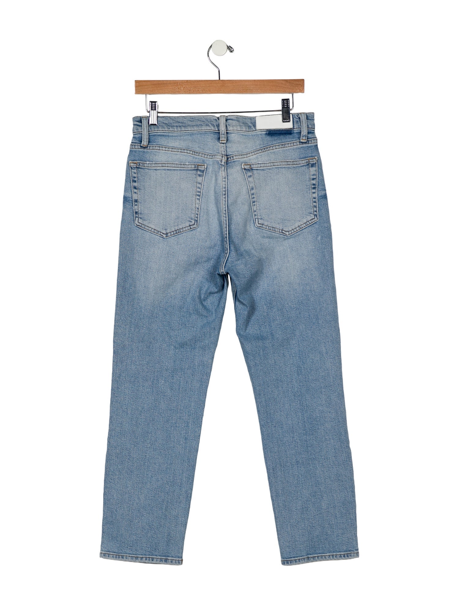 RE/DONE High-Rise Straight Leg Jeans