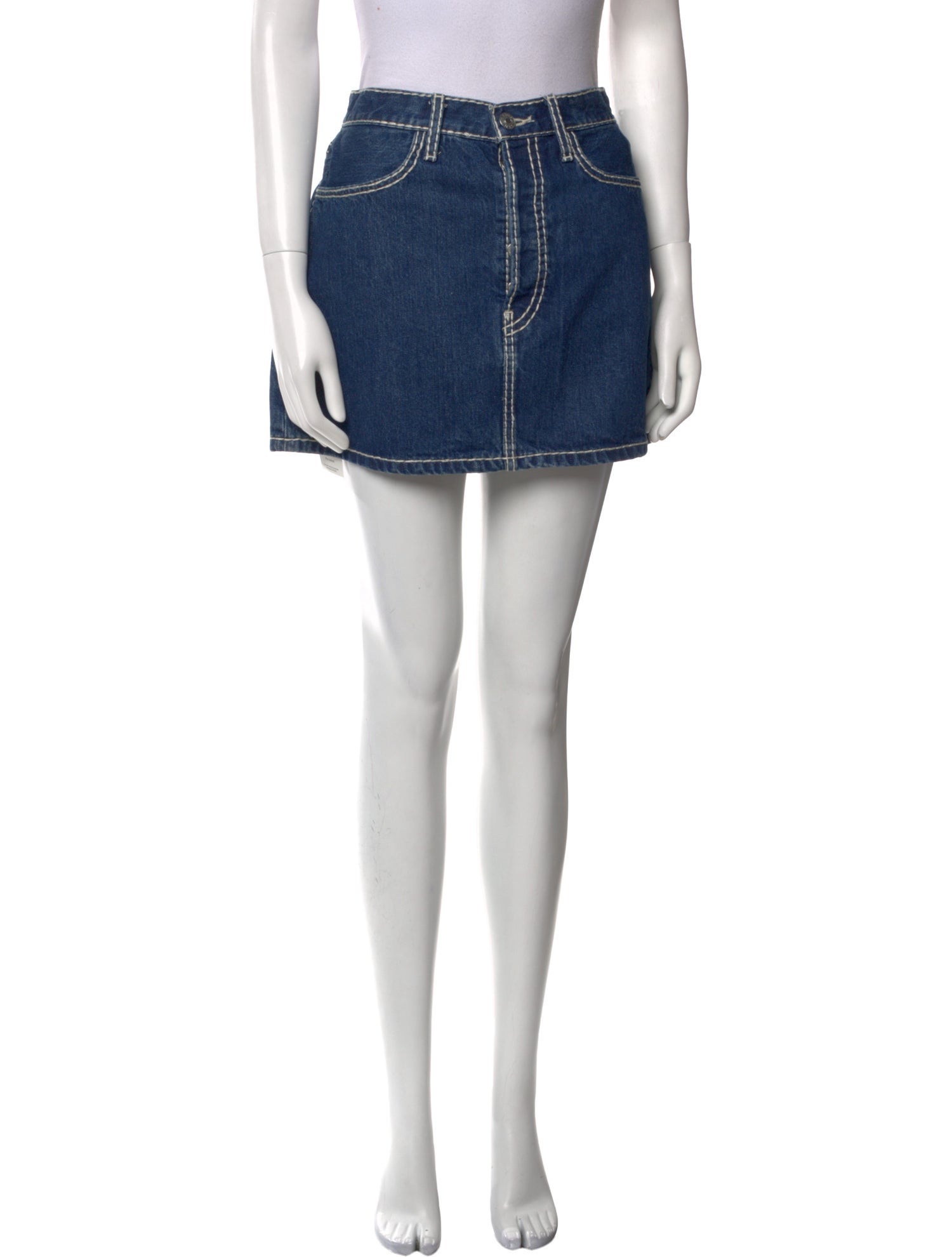 RE/DONE Raw-Edge Trim Mini Skirt w/ Tags