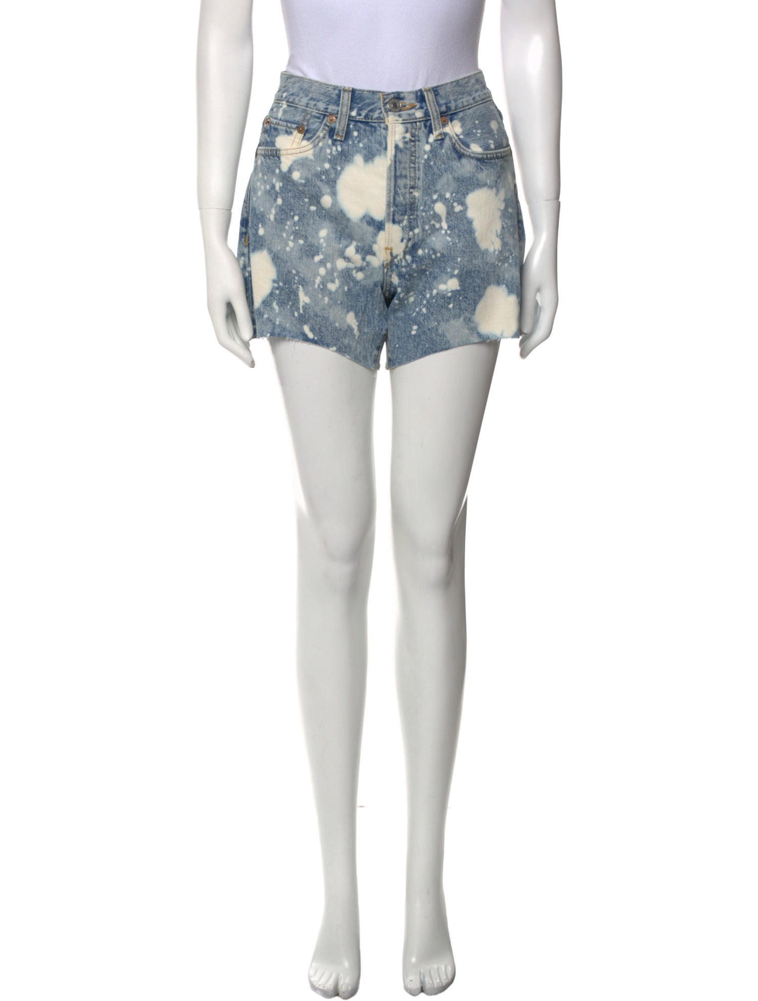 RE/DONE Tie-Dye Print Mini Shorts w/ Tags