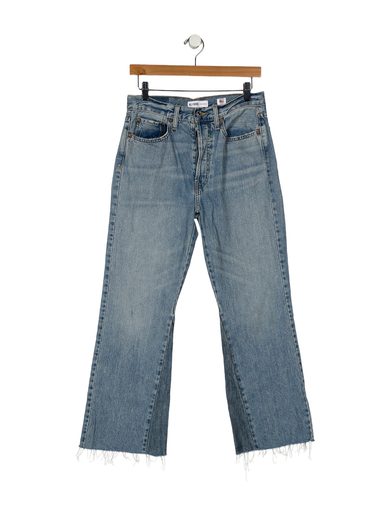 RE/DONE Mid-Rise Wide Leg Jeans