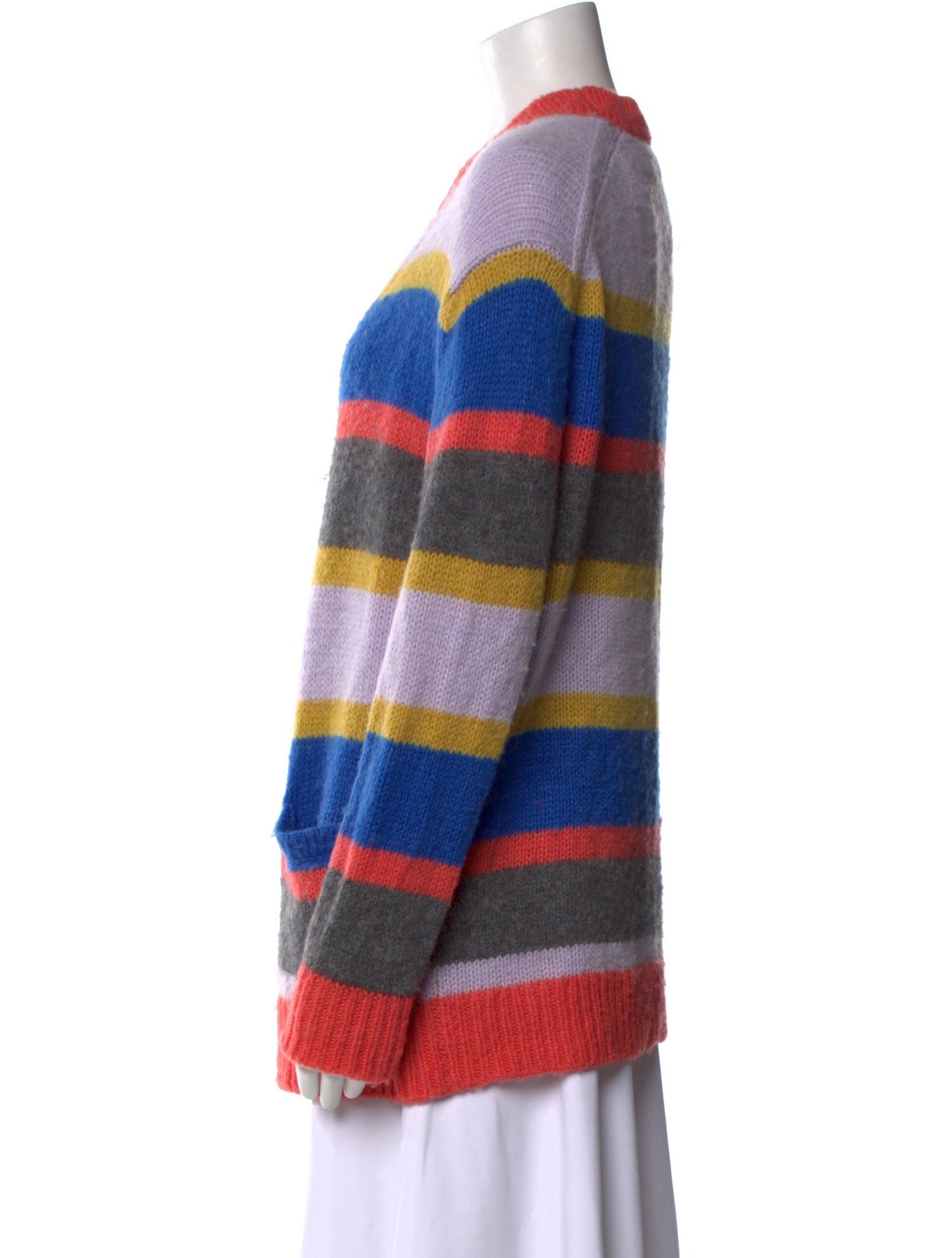 RE/DONE Striped V-Neck Sweater