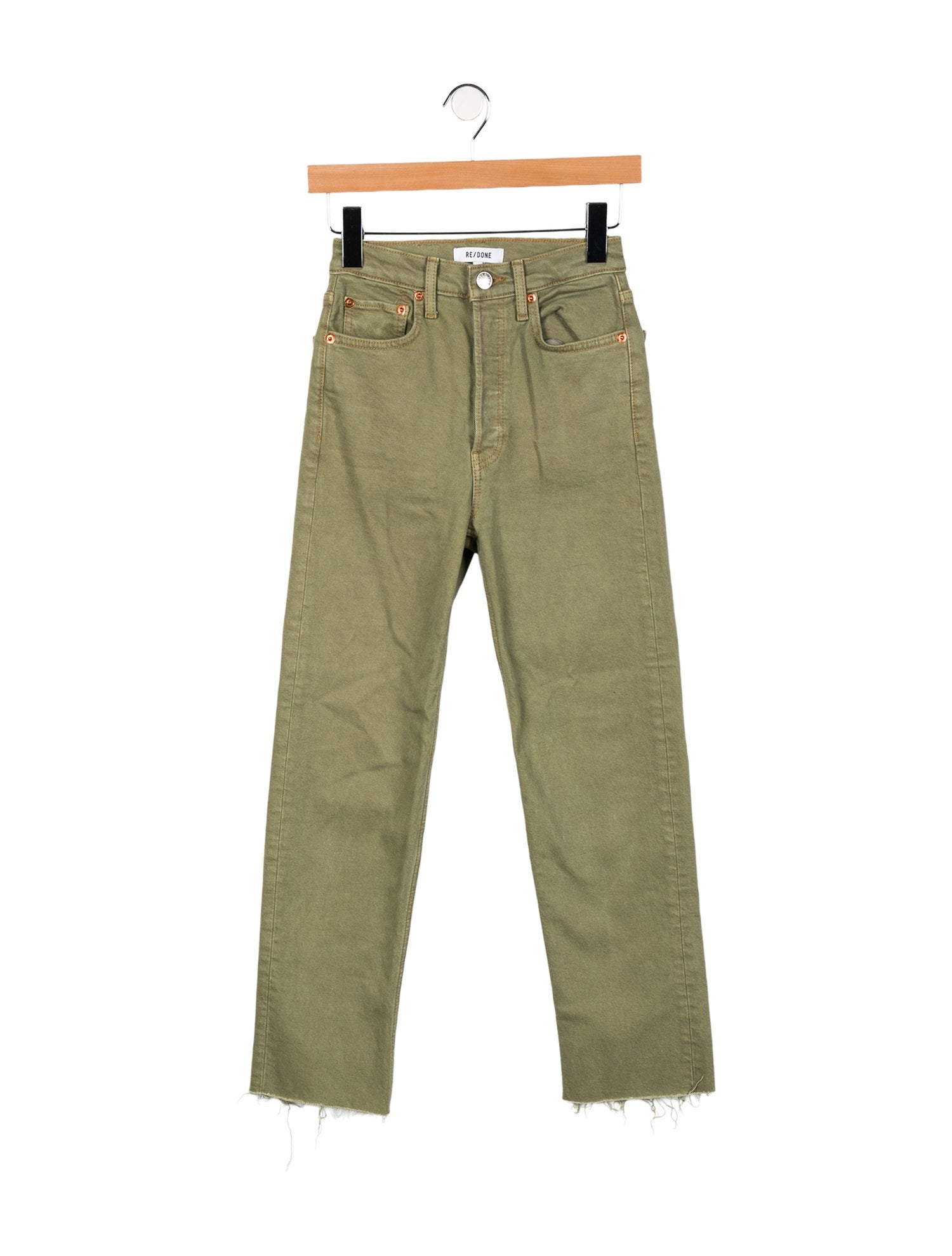 RE/DONE High-Rise Straight Leg Jeans