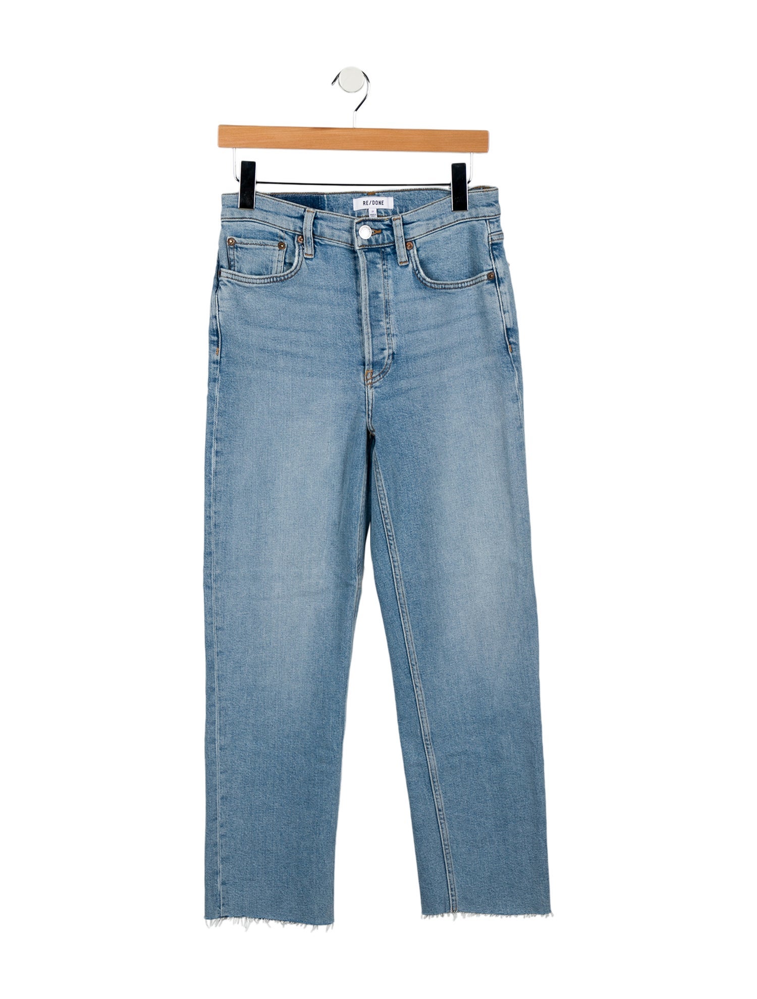 RE/DONE High-Rise Straight Leg Jeans