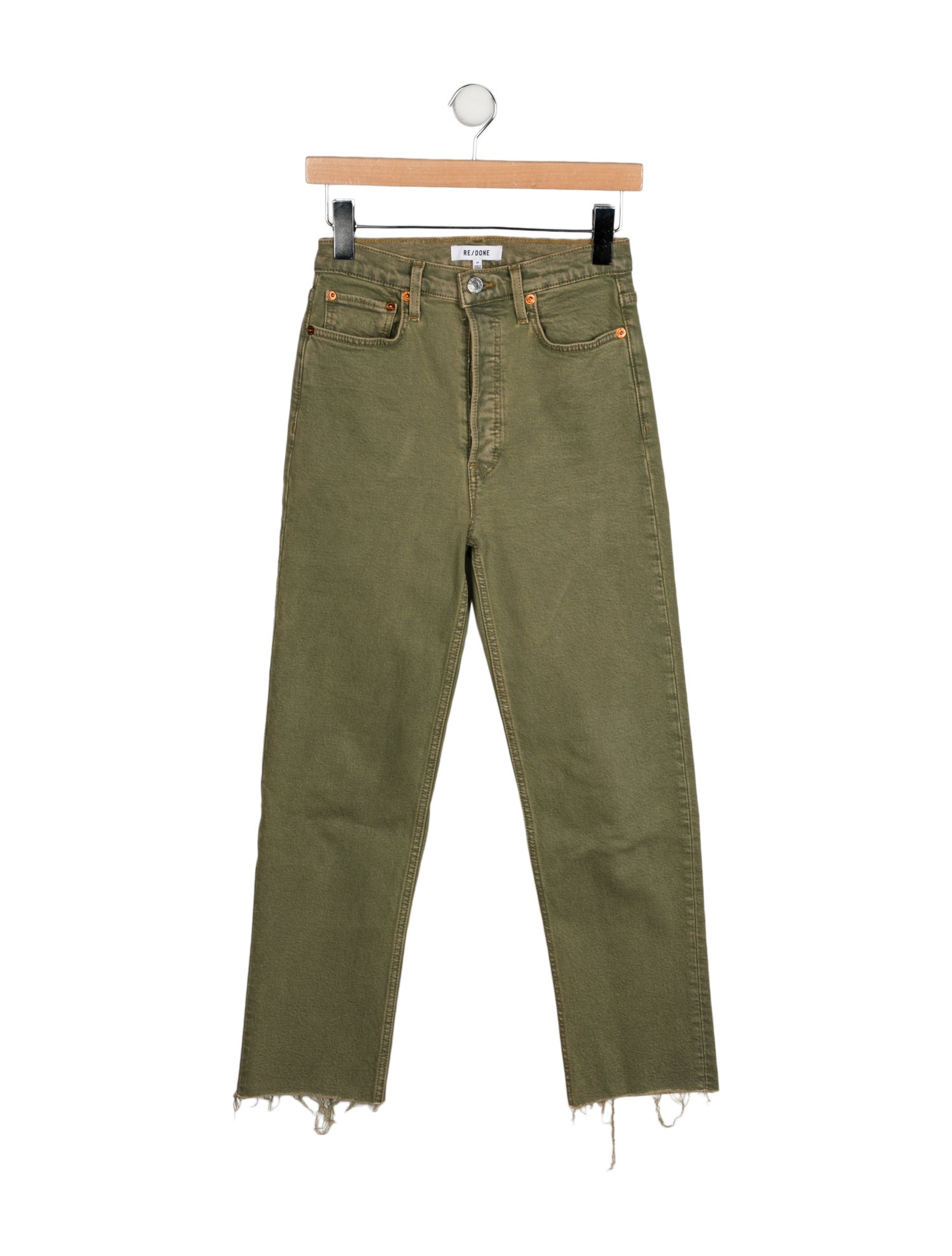 RE/DONE High-Rise Straight Leg Jeans