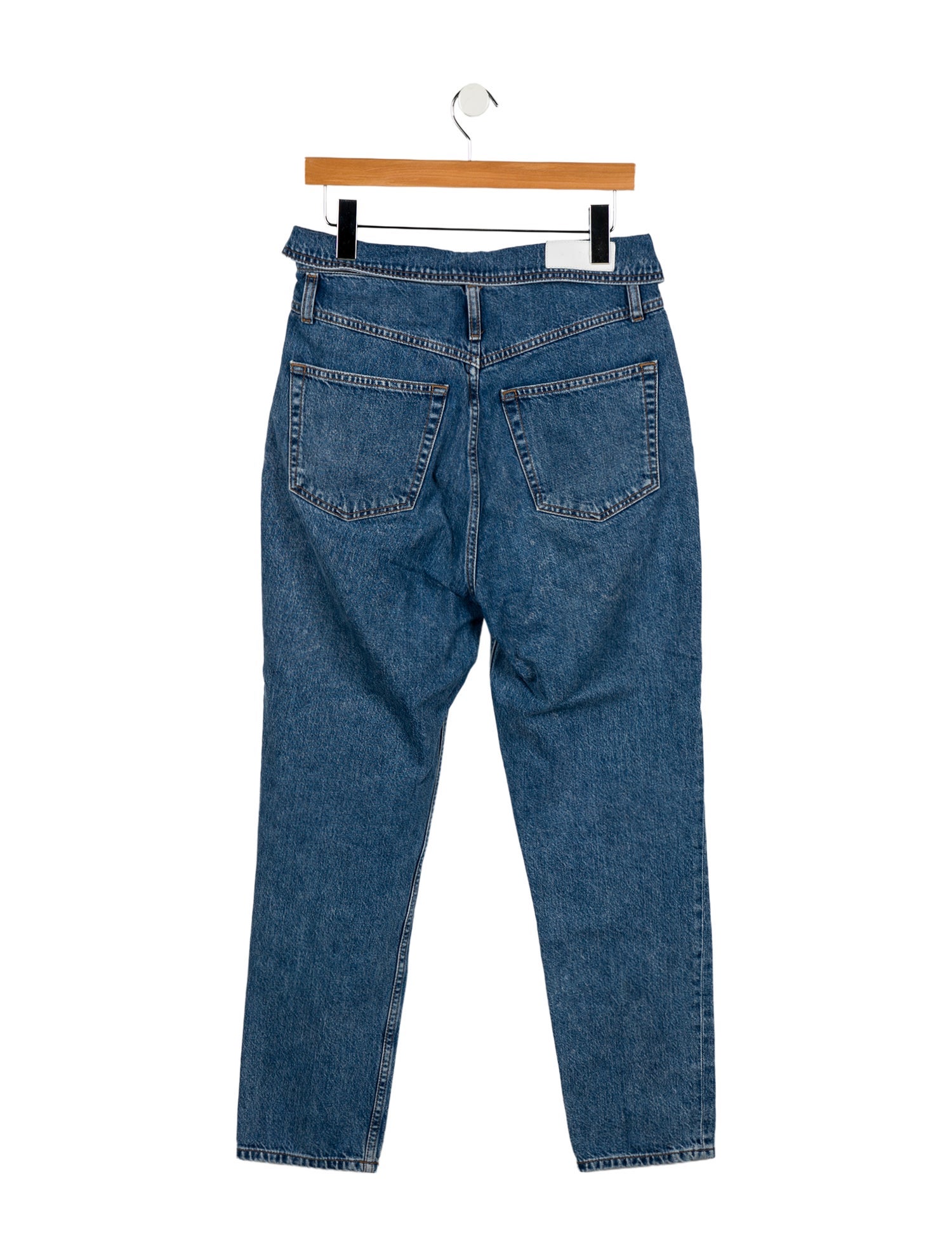 RE/DONE High-Rise Straight Leg Jeans