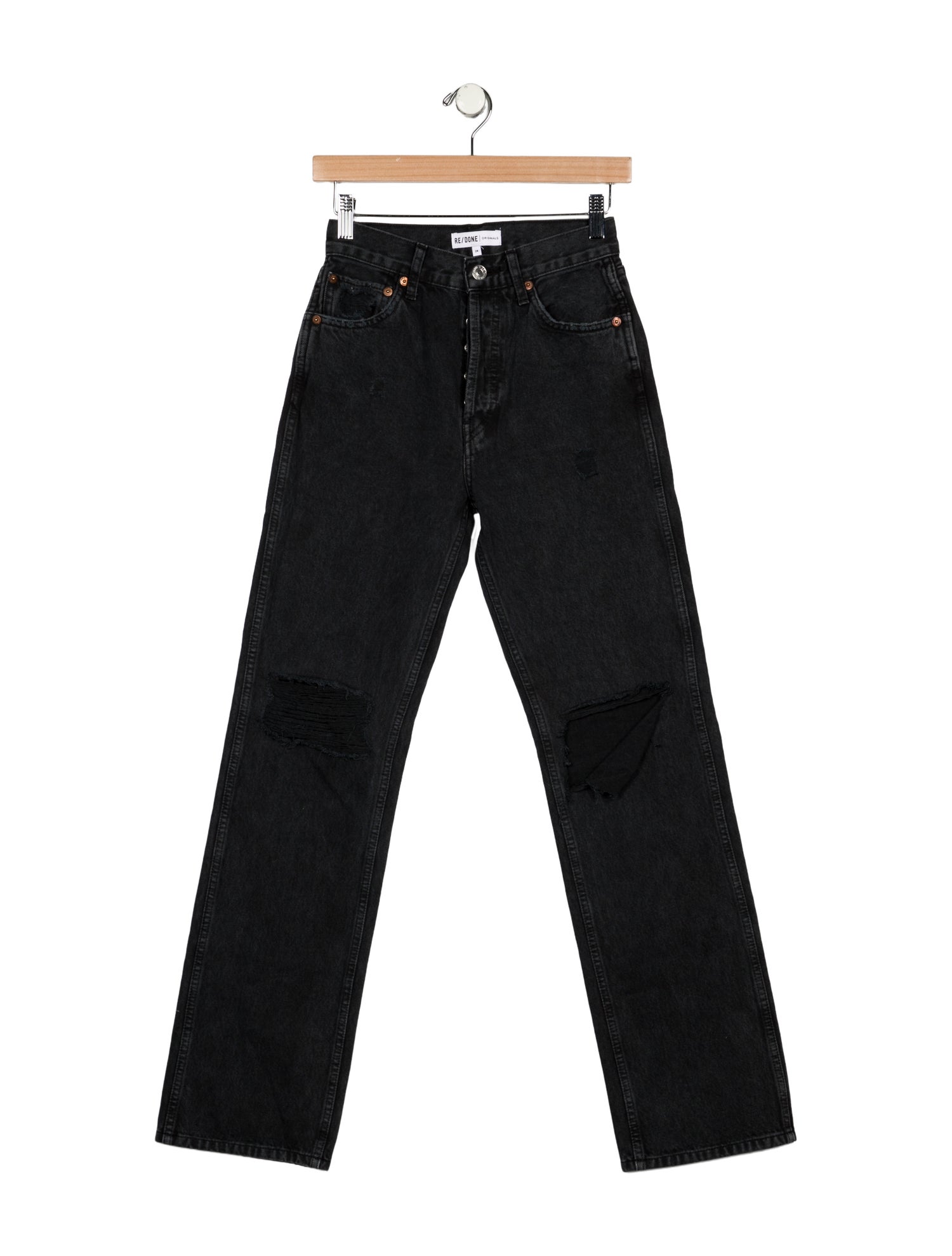 RE/DONE High-Rise Straight Leg Jeans