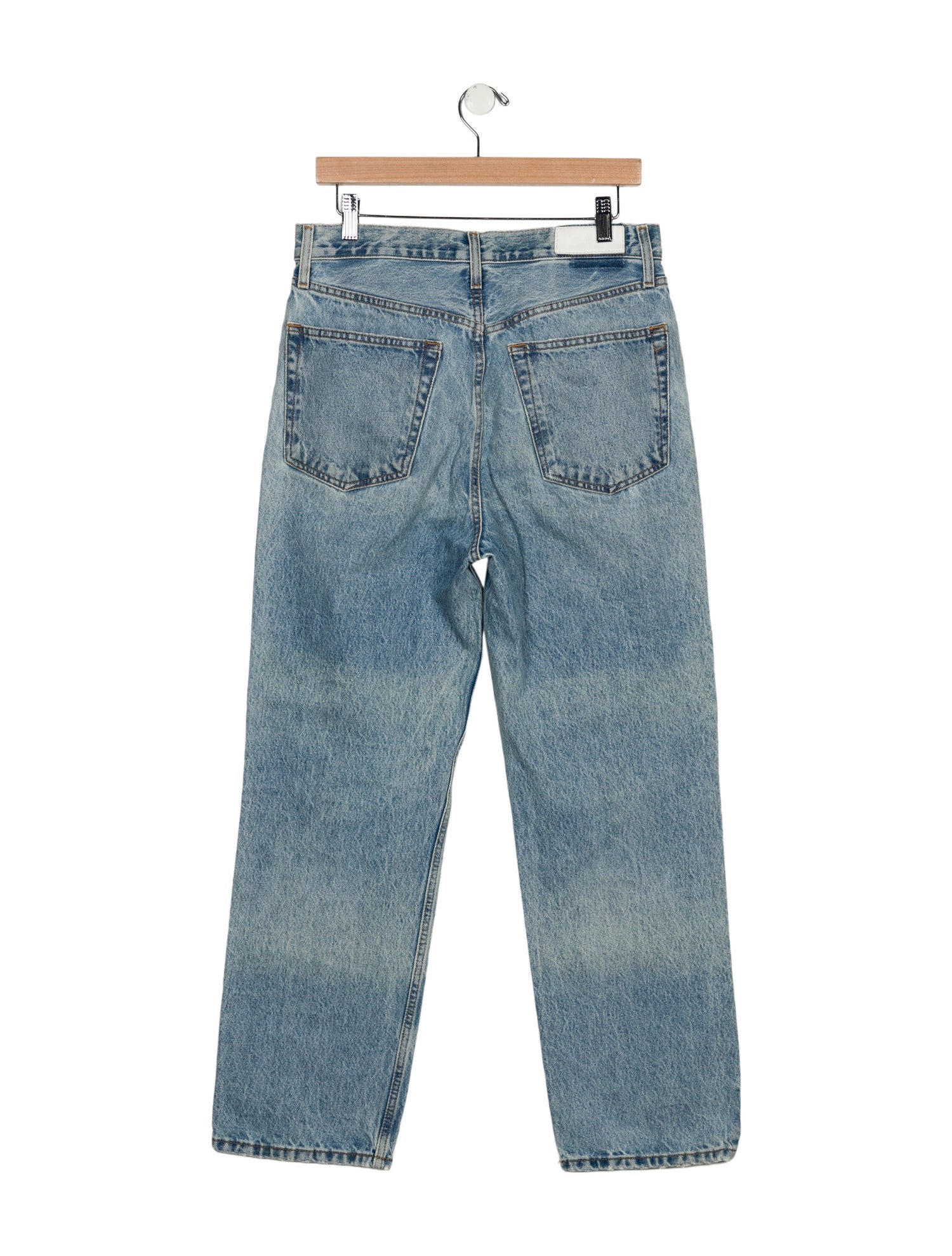 RE/DONE High-Rise Straight Leg Jeans