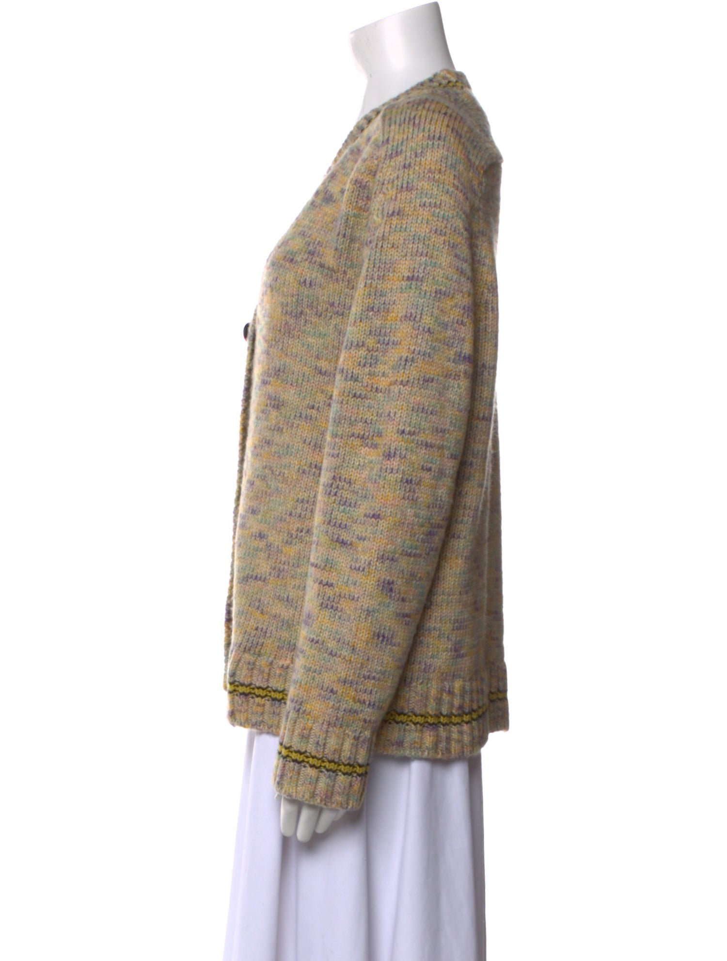 RE/DONE Striped V-Neck Sweater