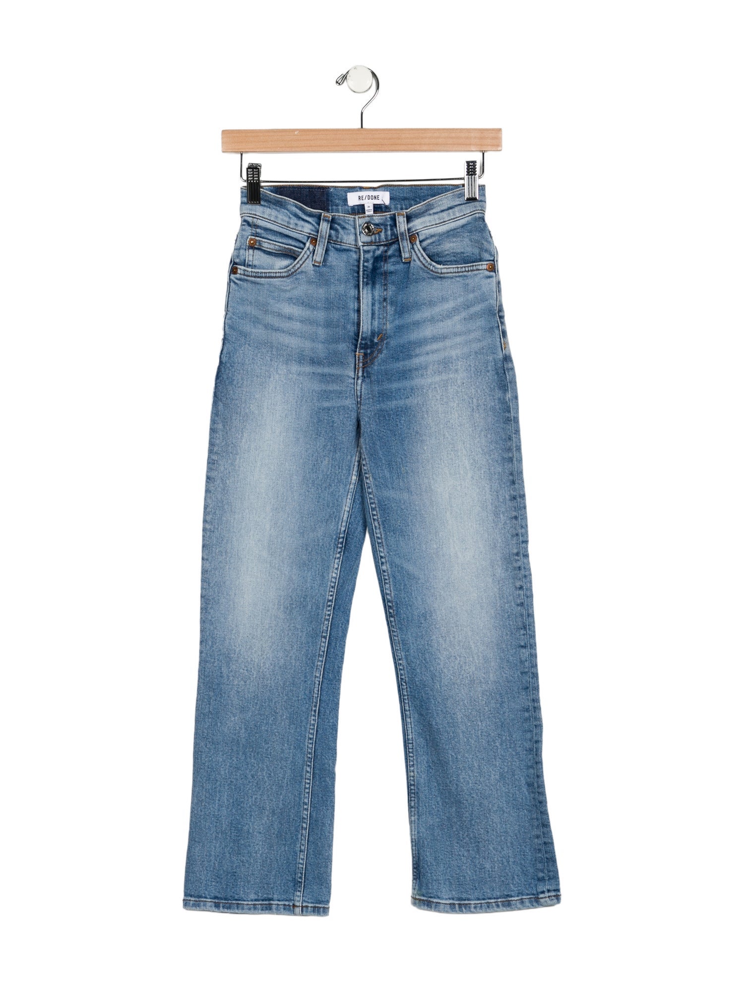 RE/DONE Mid-Rise Straight Leg Jeans