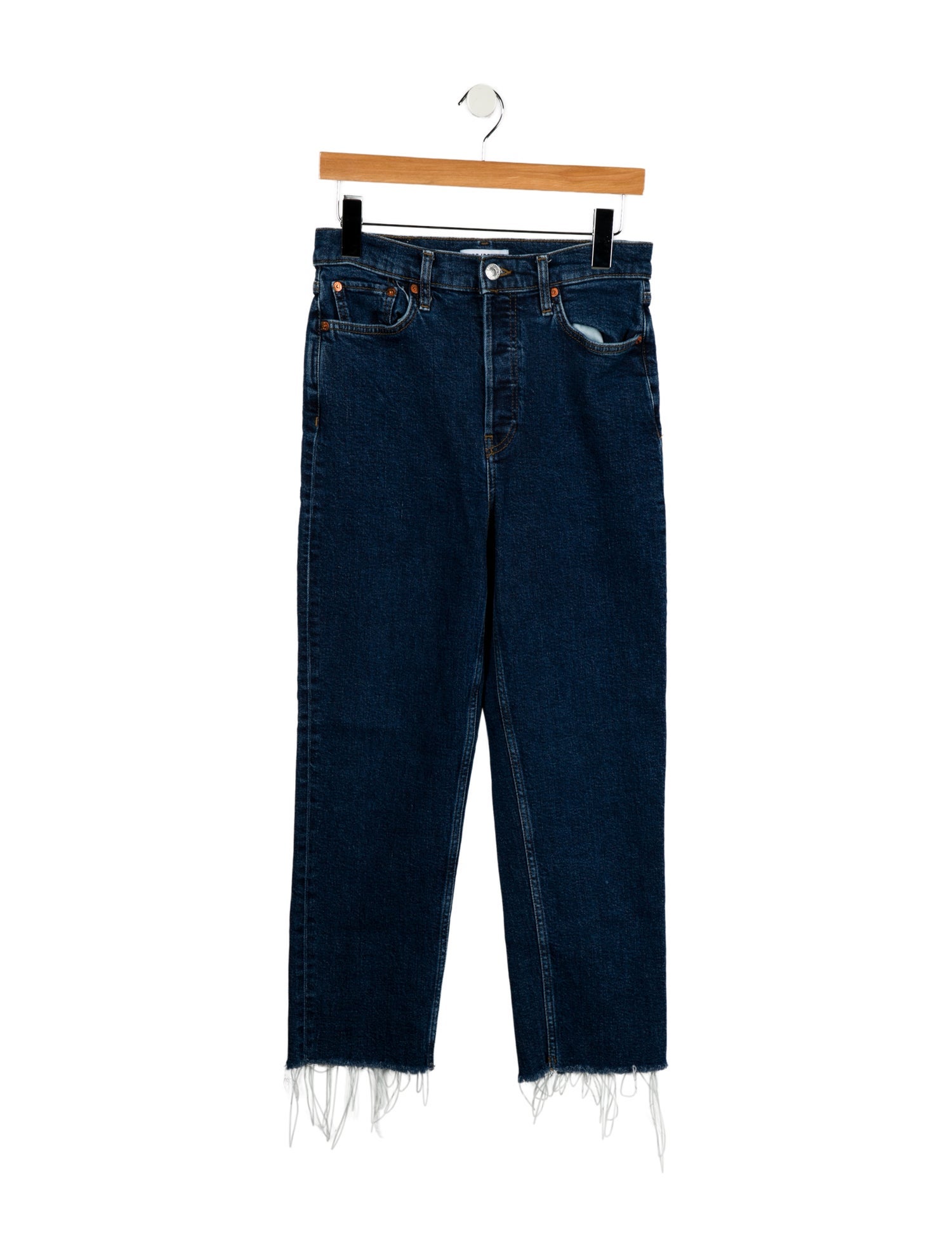RE/DONE High-Rise Straight Leg Jeans