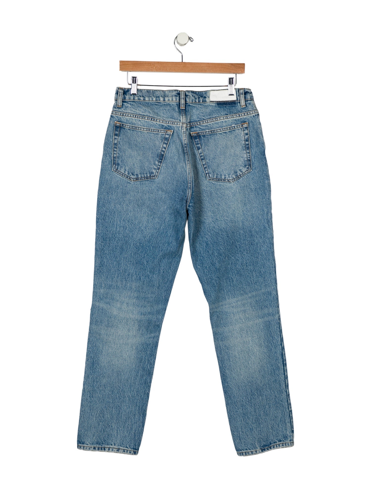 RE/DONE High-Rise Straight Leg Jeans
