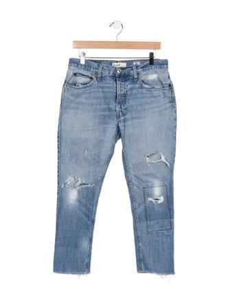 RE/DONE Mid-Rise Straight Leg Jeans