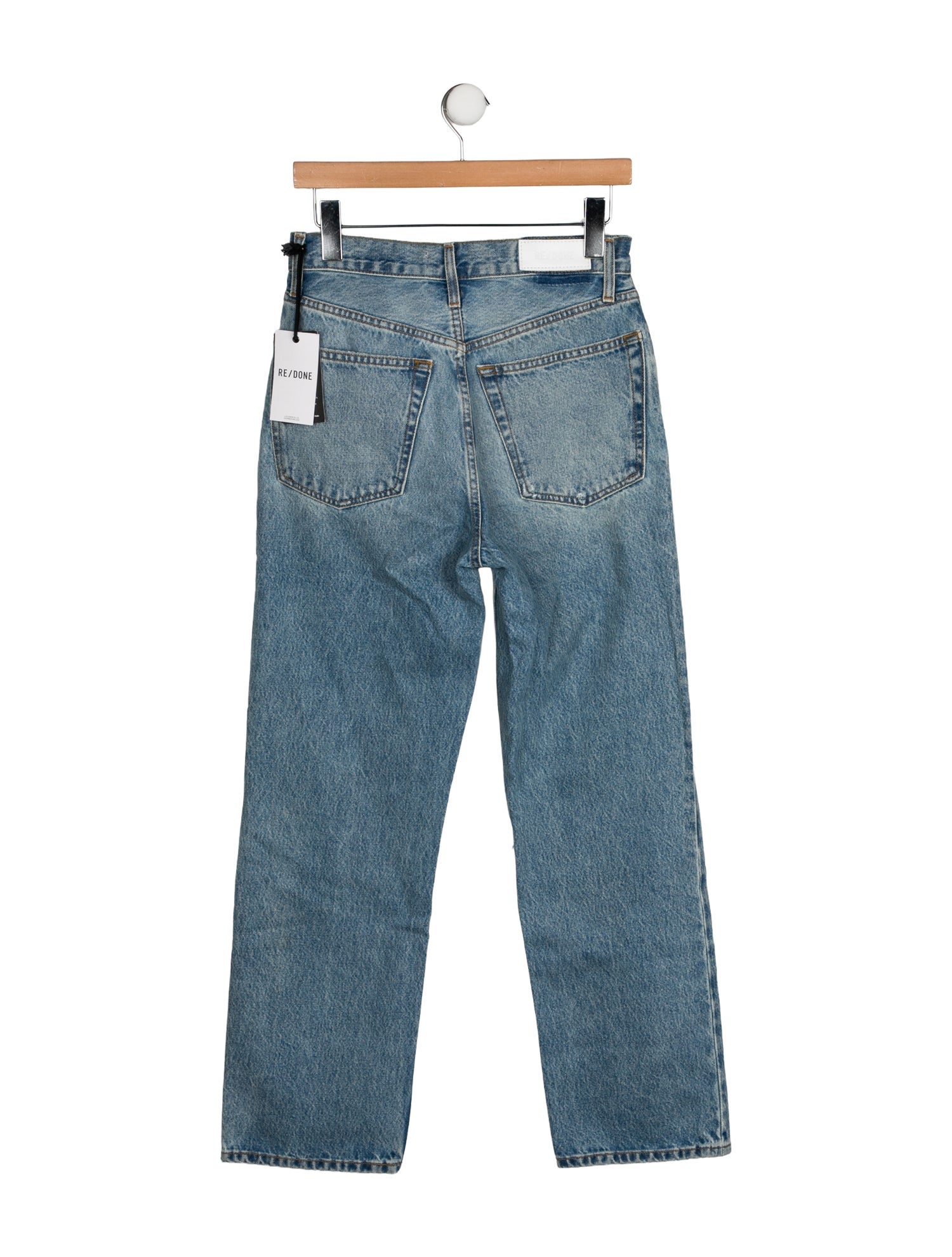 RE/DONE High-Rise Straight Leg Jeans