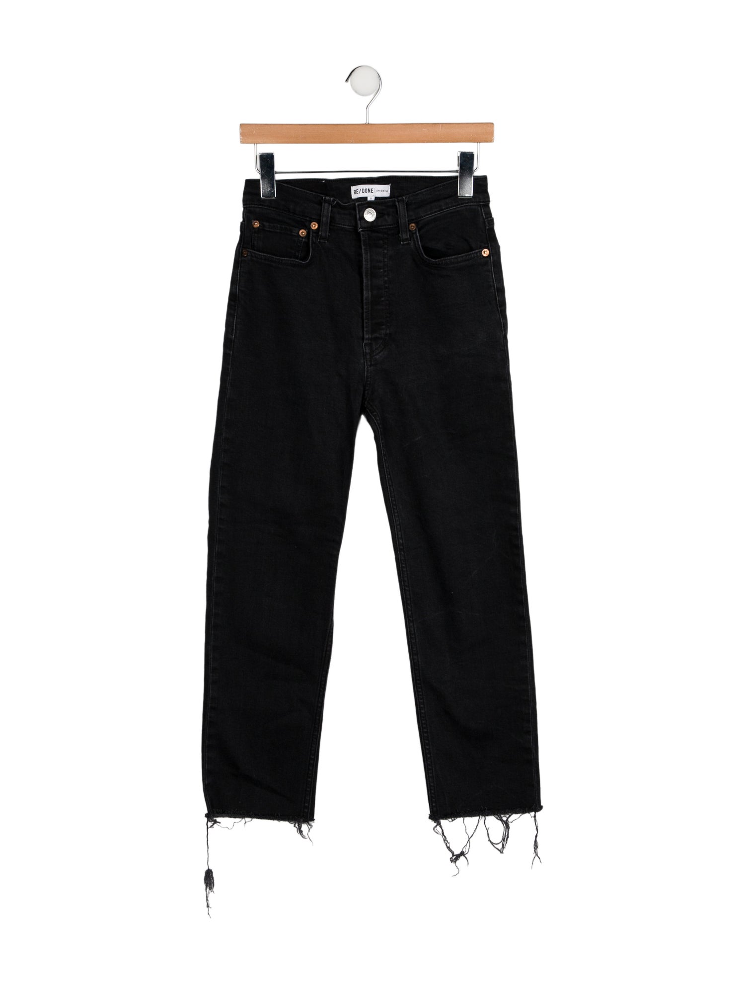 RE/DONE High-Rise Straight Leg Jeans