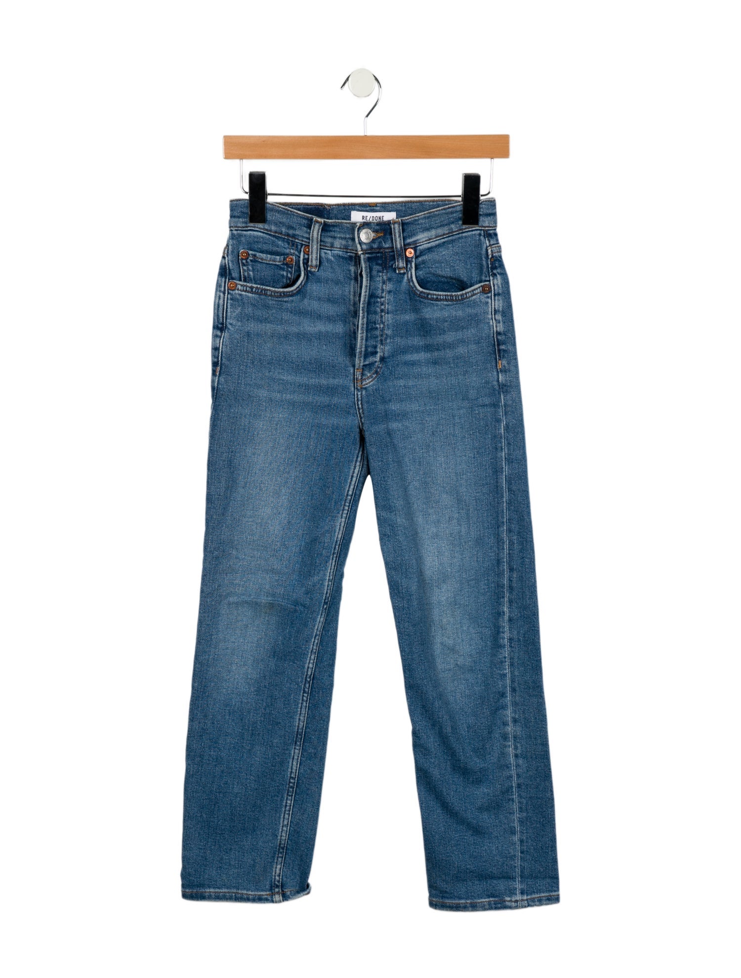 RE/DONE Mid-Rise Straight Leg Jeans