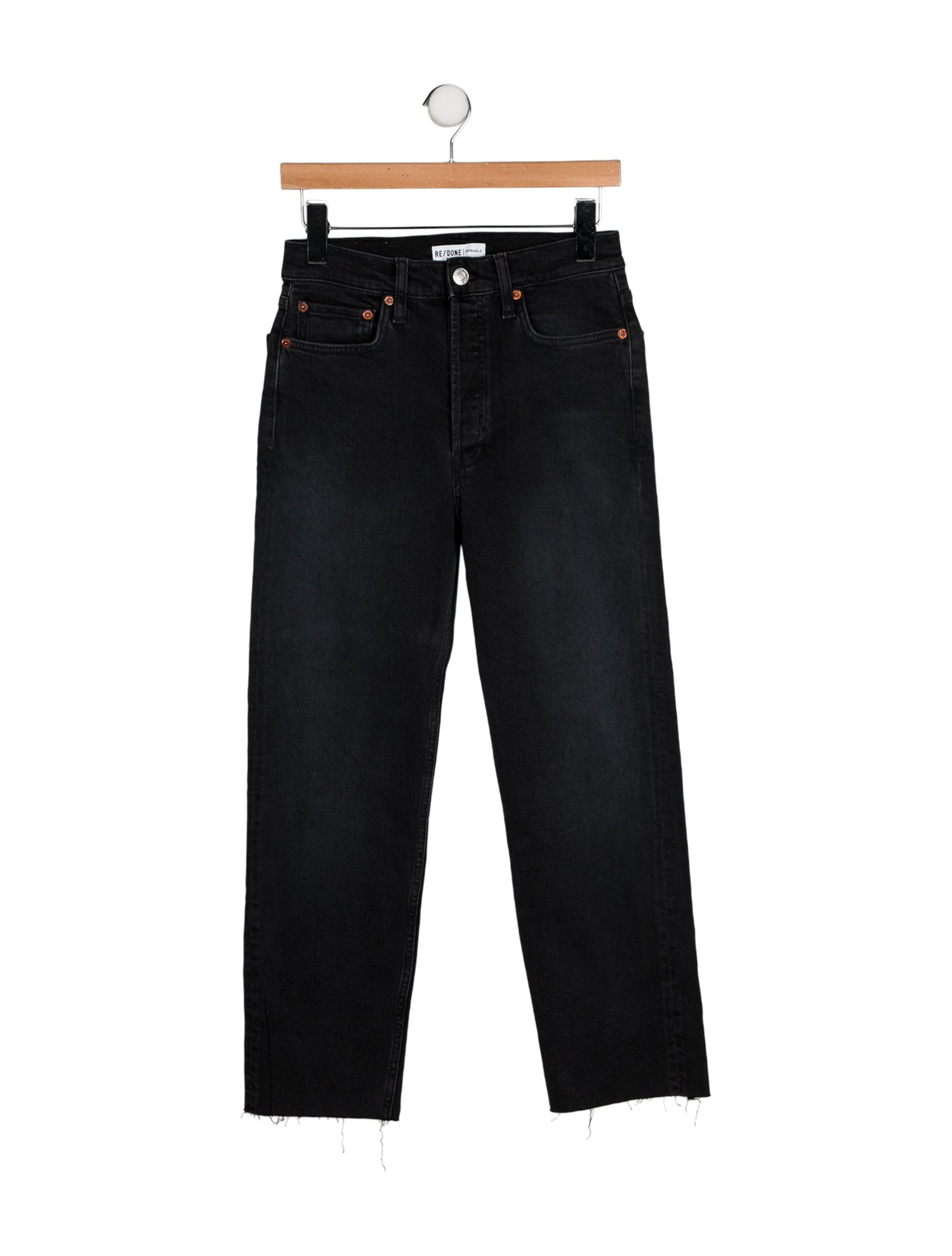 RE/DONE High-Rise Straight Leg Jeans