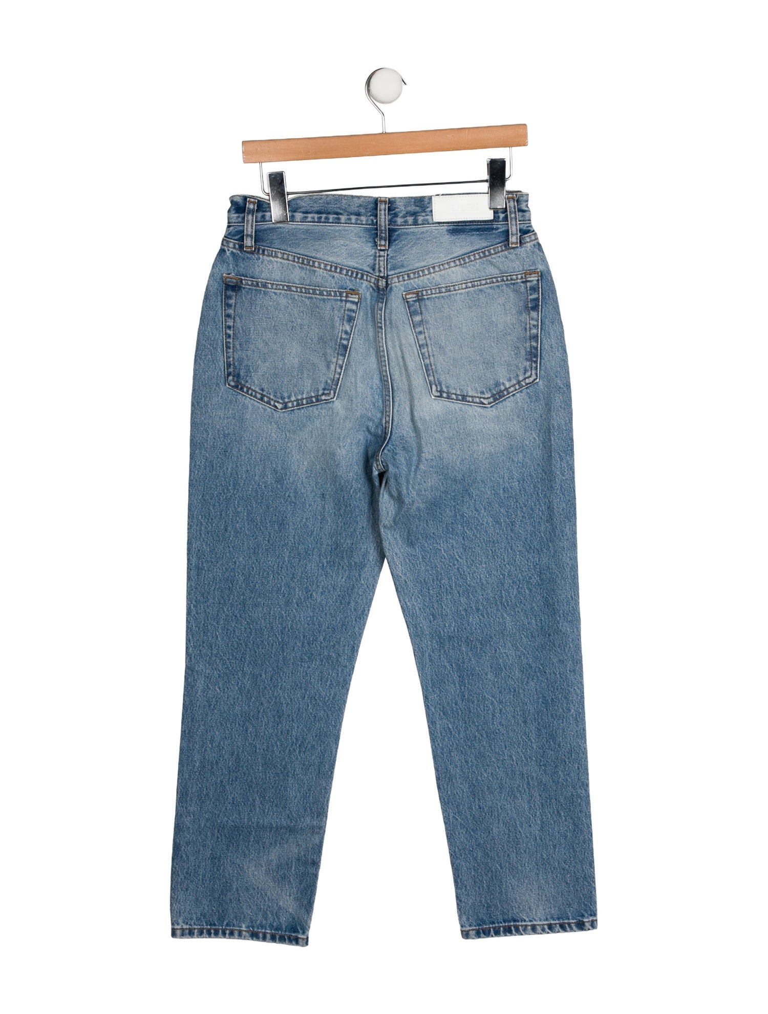 RE/DONE High-Rise Straight Leg Jeans