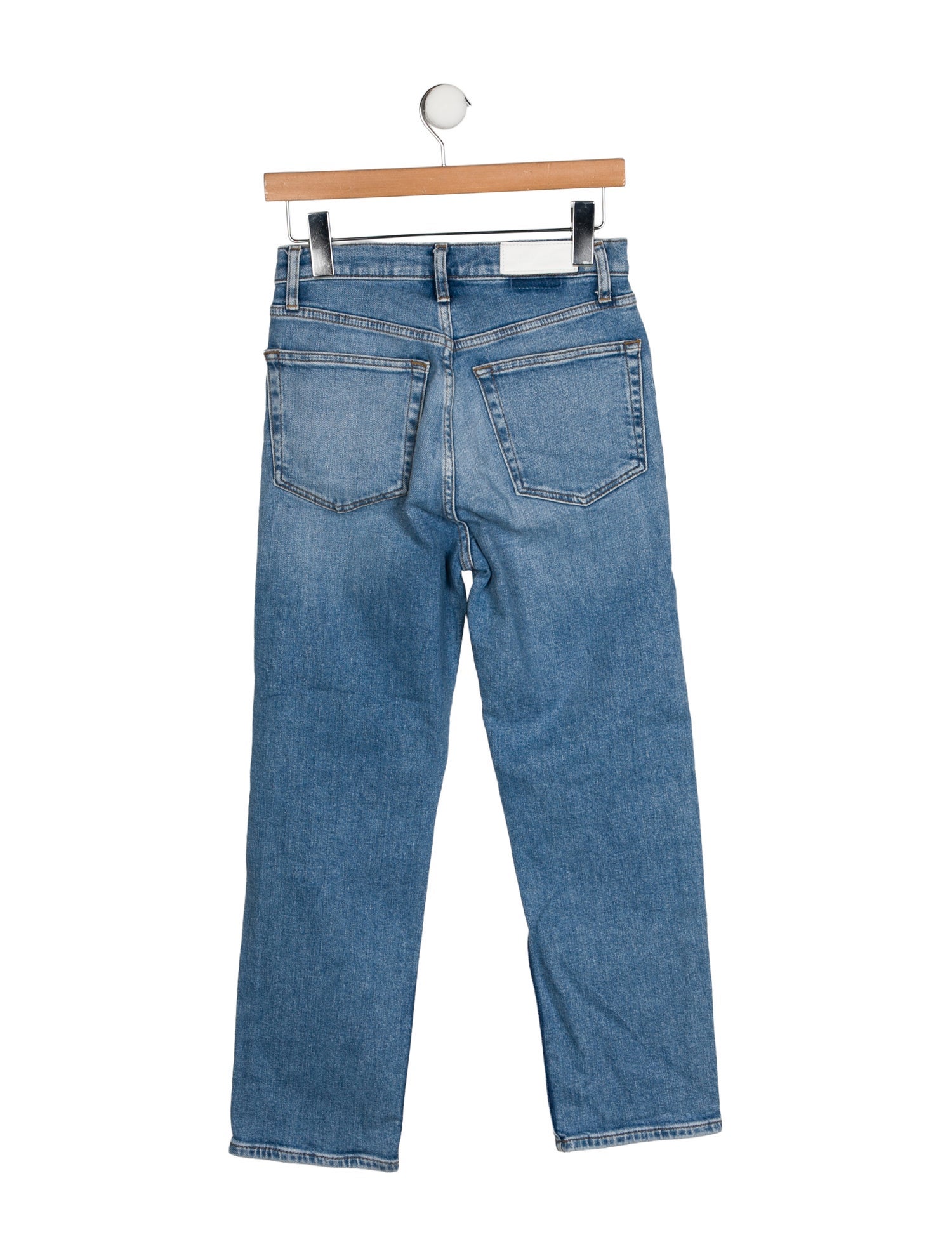 RE/DONE Mid-Rise Straight Leg Jeans