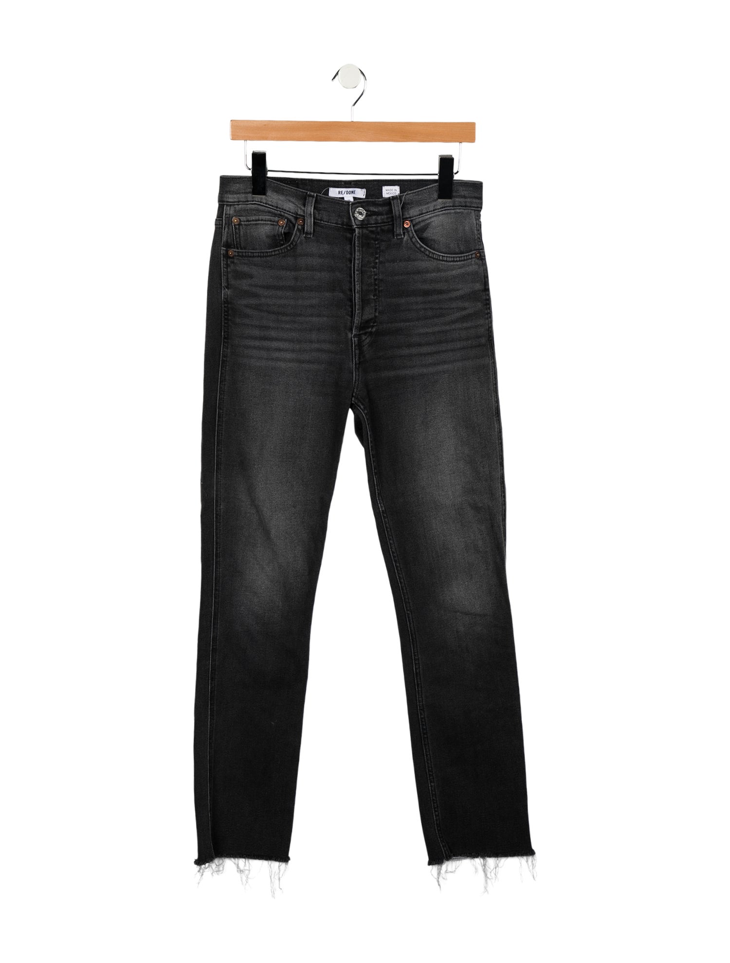 RE/DONE High-Rise Straight Leg Jeans