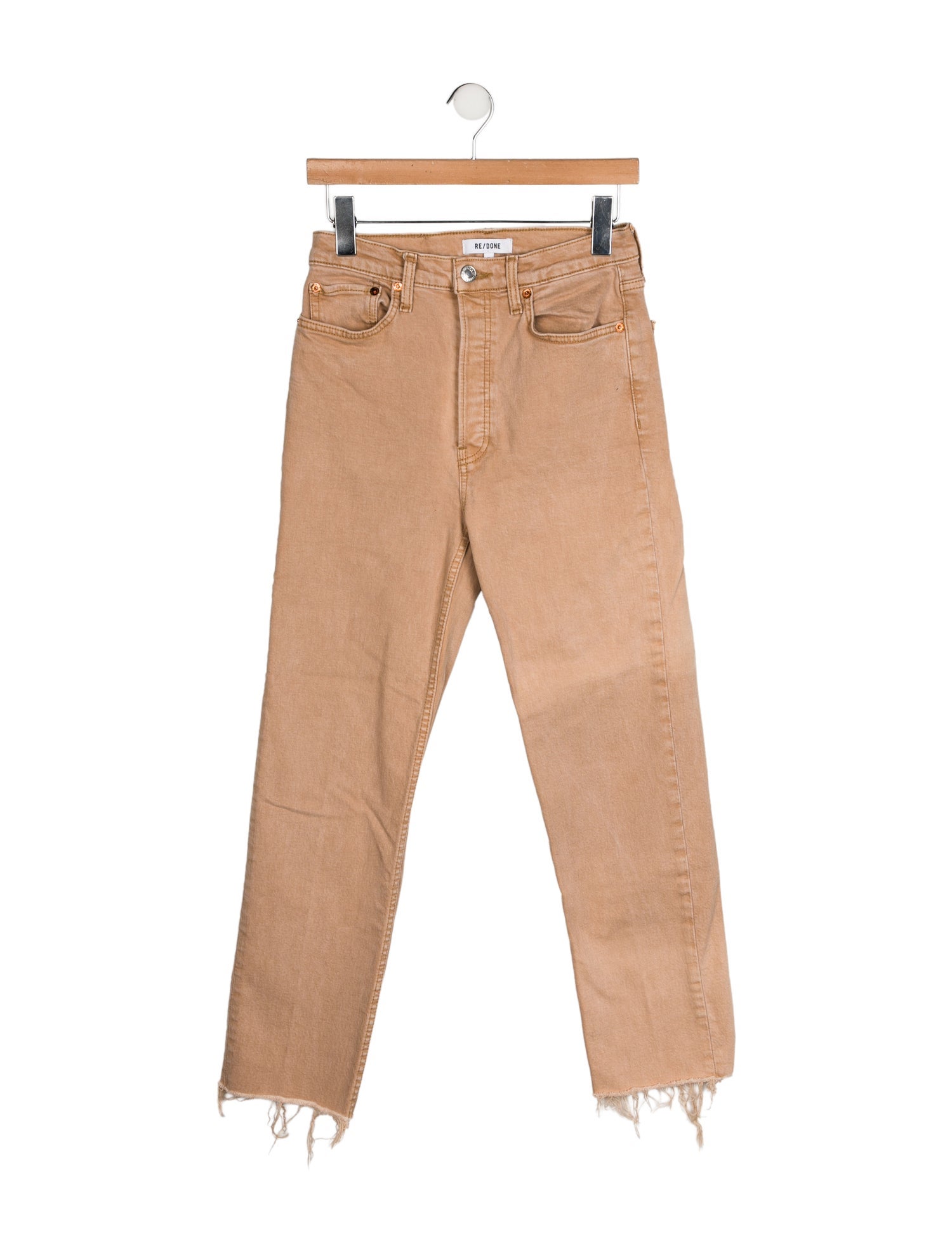 RE/DONE High-Rise Straight Leg Jeans