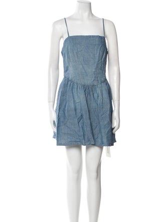 RE/DONE Square Neckline Mini Dress