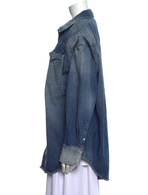 RE/DONE Long Sleeve Button-Up Top