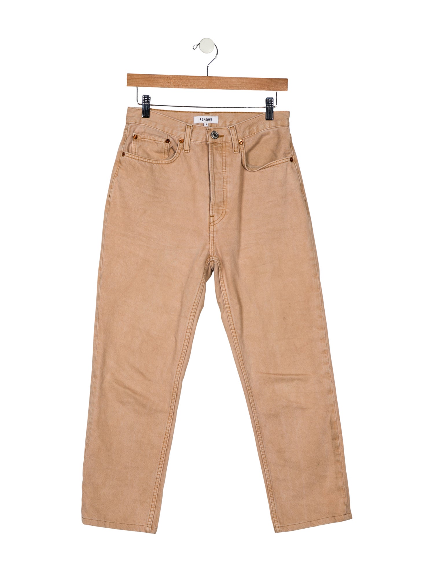 RE/DONE High-Rise Straight Leg Jeans
