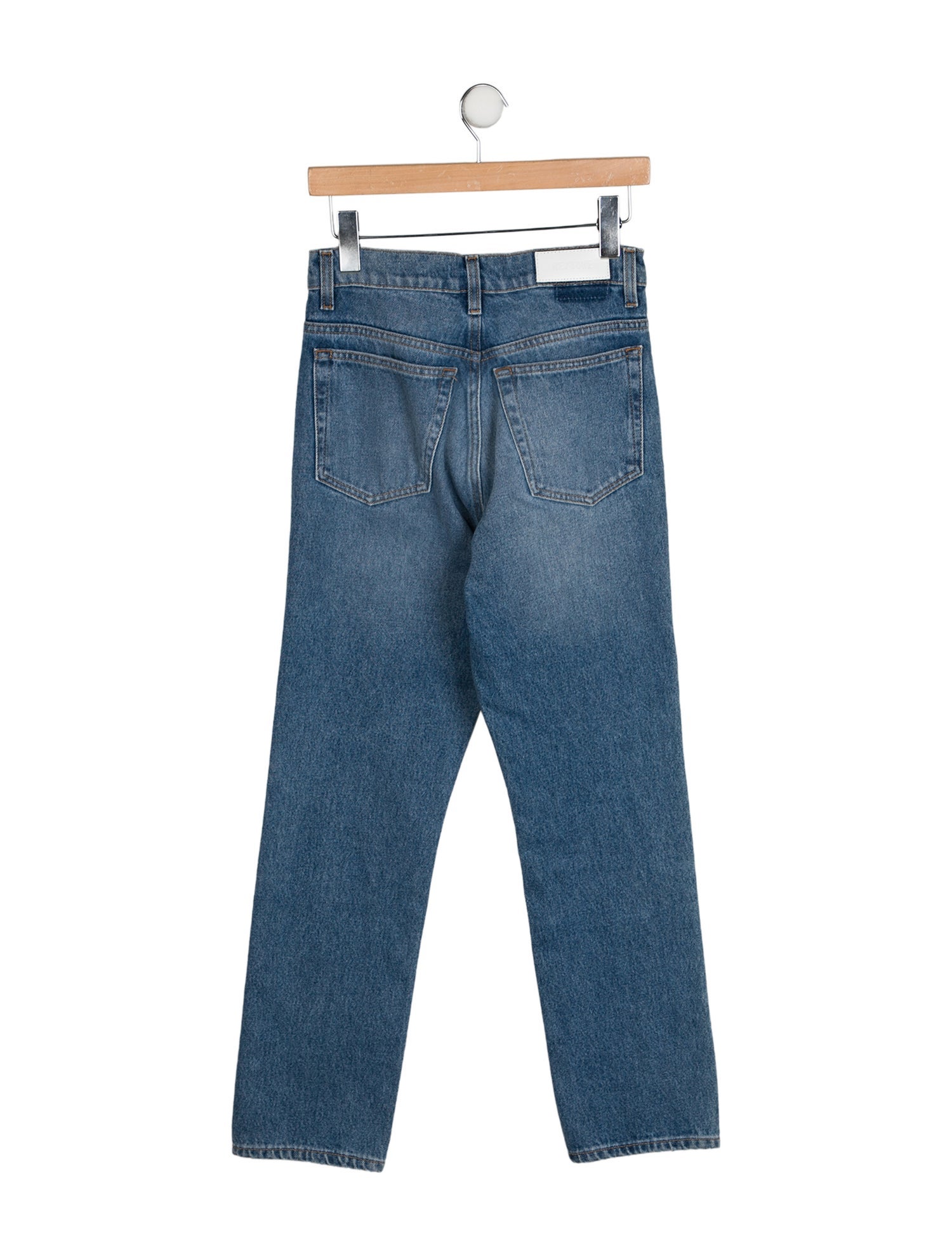 RE/DONE High-Rise Straight Leg Jeans
