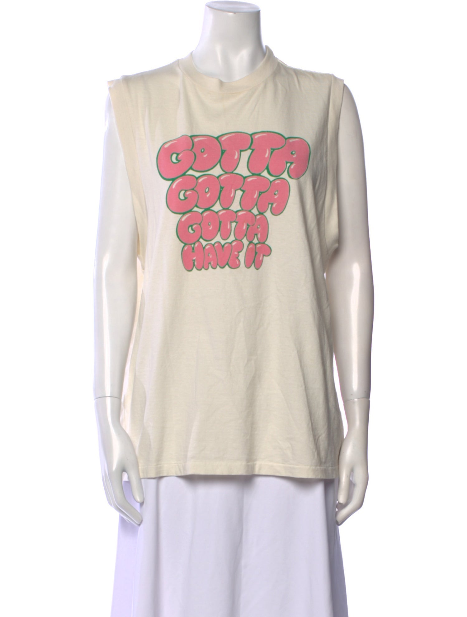 RE/DONE Graphic Print Crew Neck Top