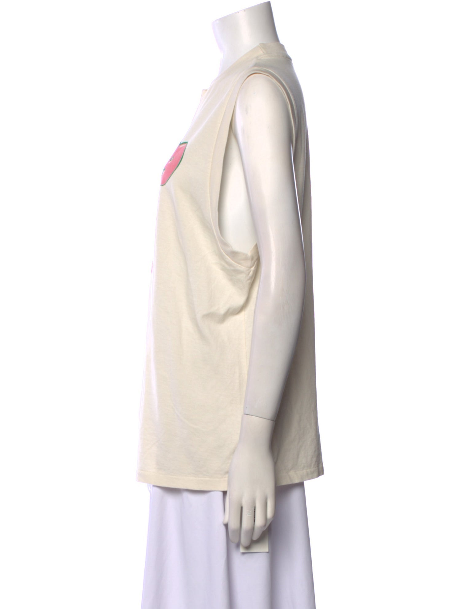 RE/DONE Graphic Print Crew Neck Top