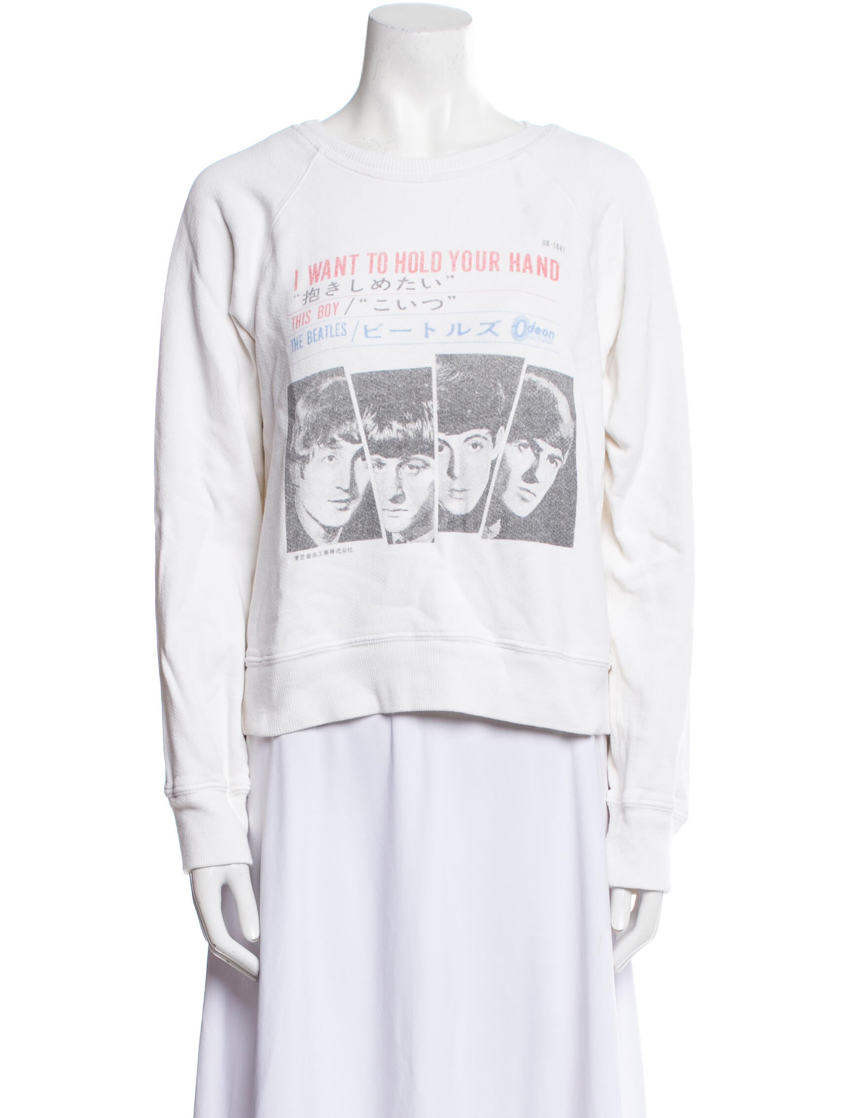 RE/DONE Graphic Print Crew Neck Sweatshirt