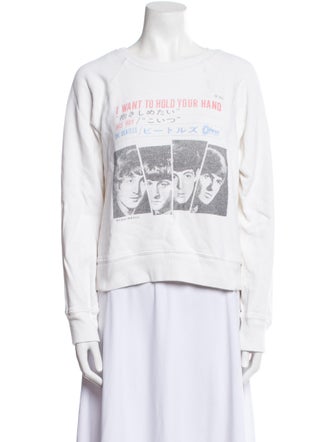 RE/DONE Graphic Print Crew Neck Sweatshirt