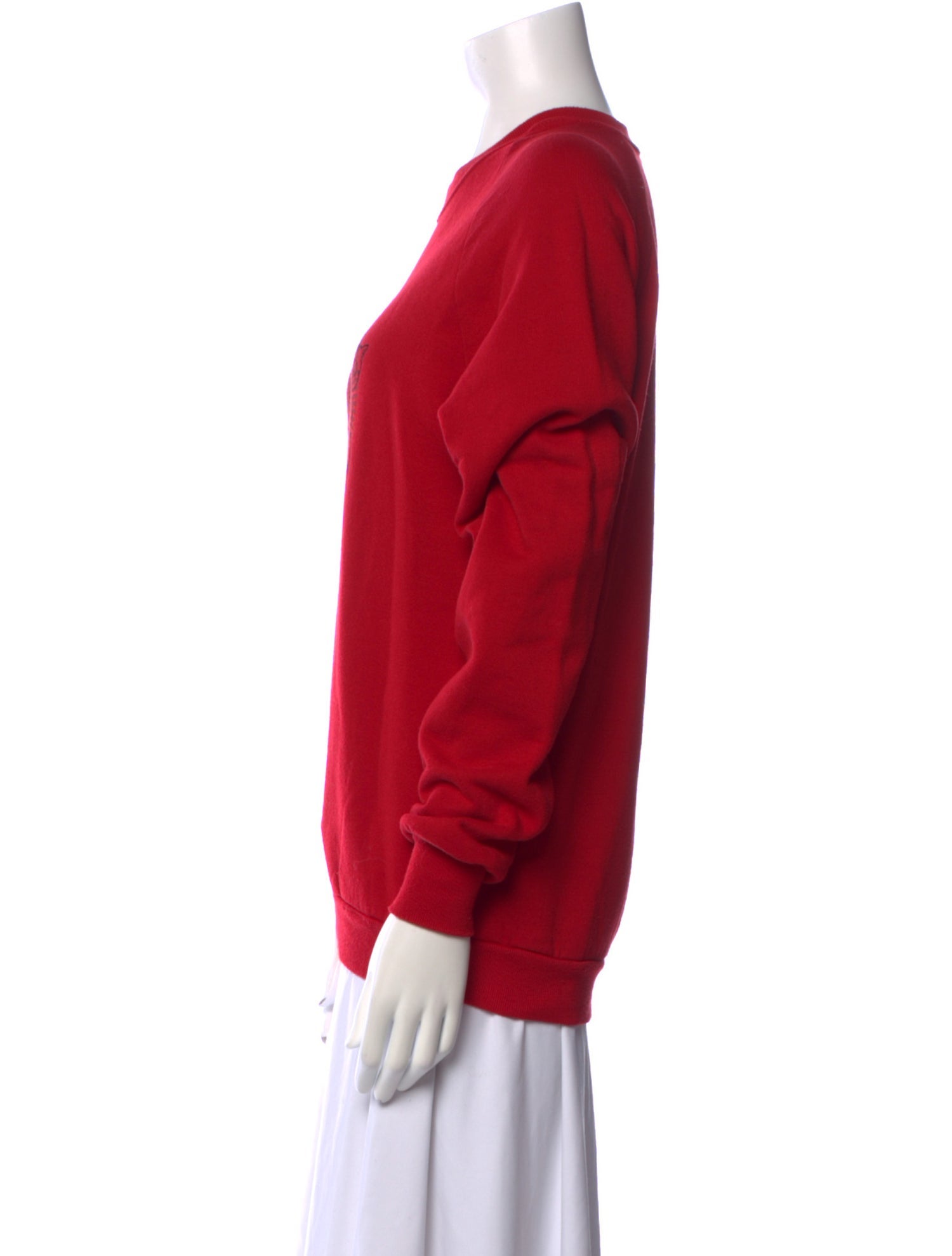 RE/DONE Graphic Print Crew Neck Sweatshirt