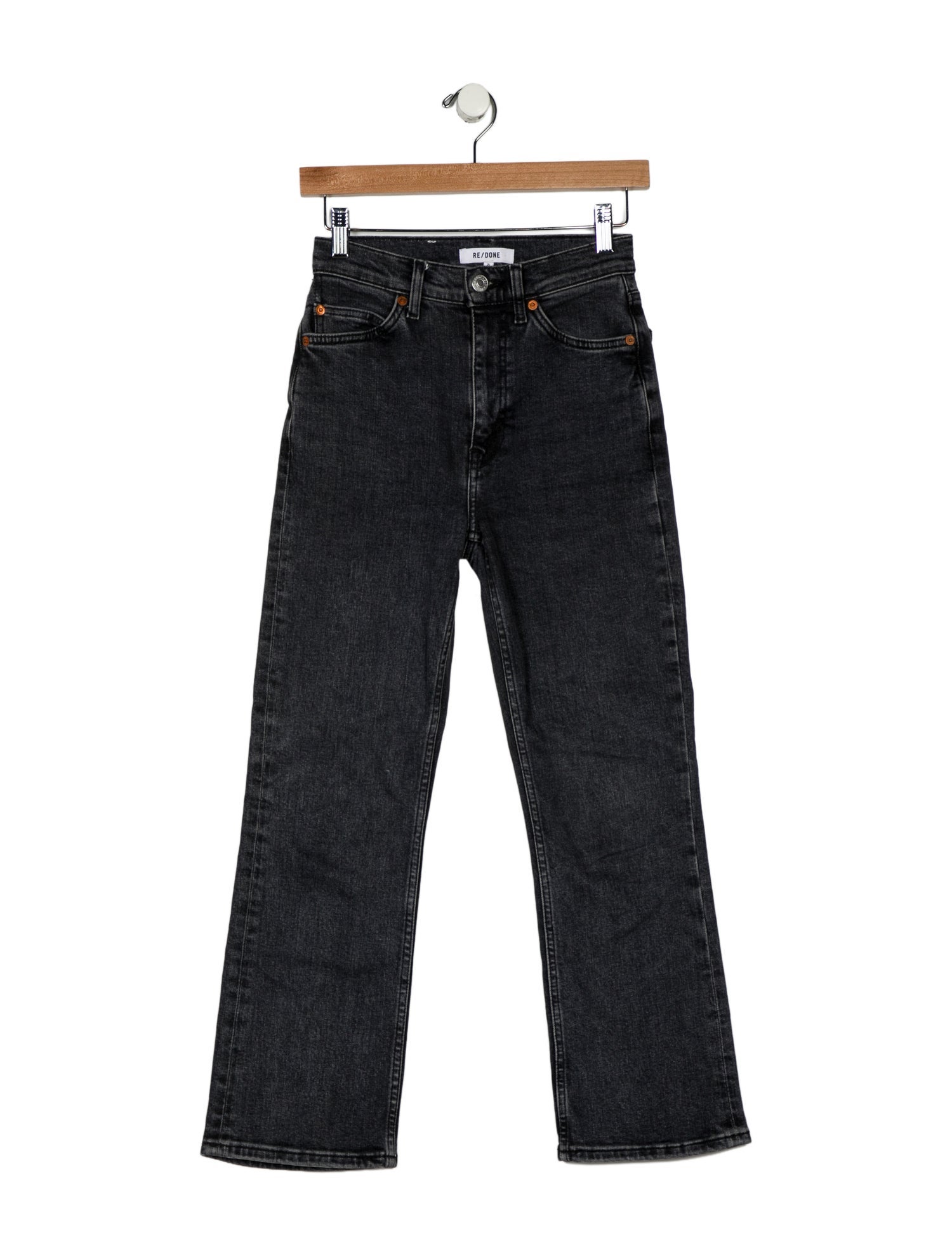 RE/DONE High-Rise Straight Leg Jeans
