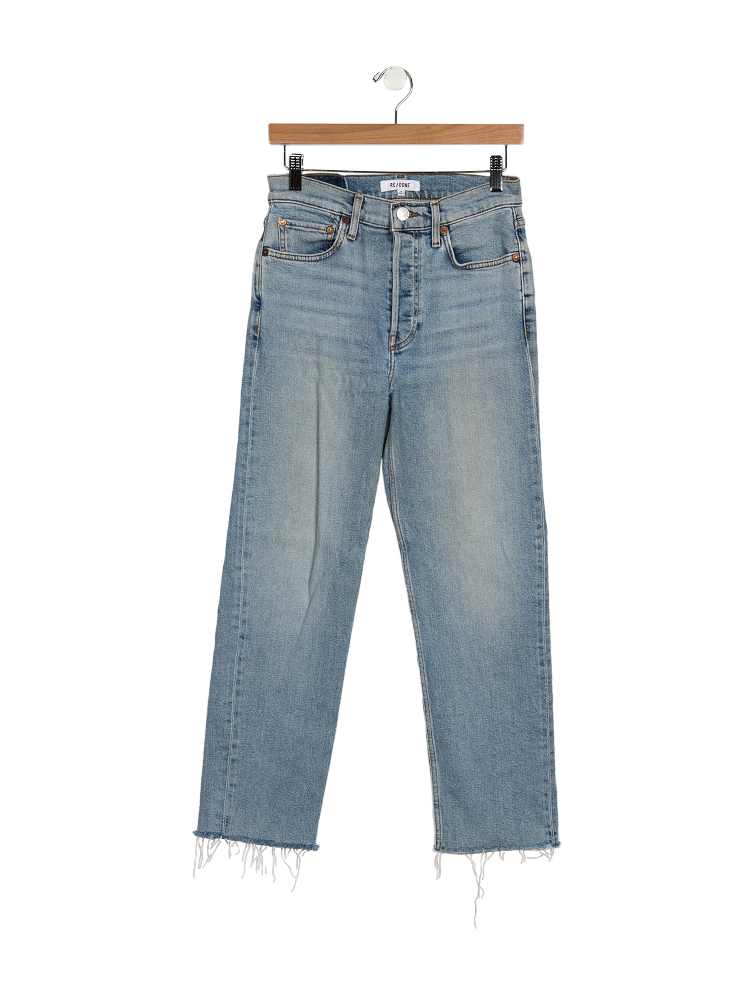 RE/DONE High-Rise Straight Leg Jeans
