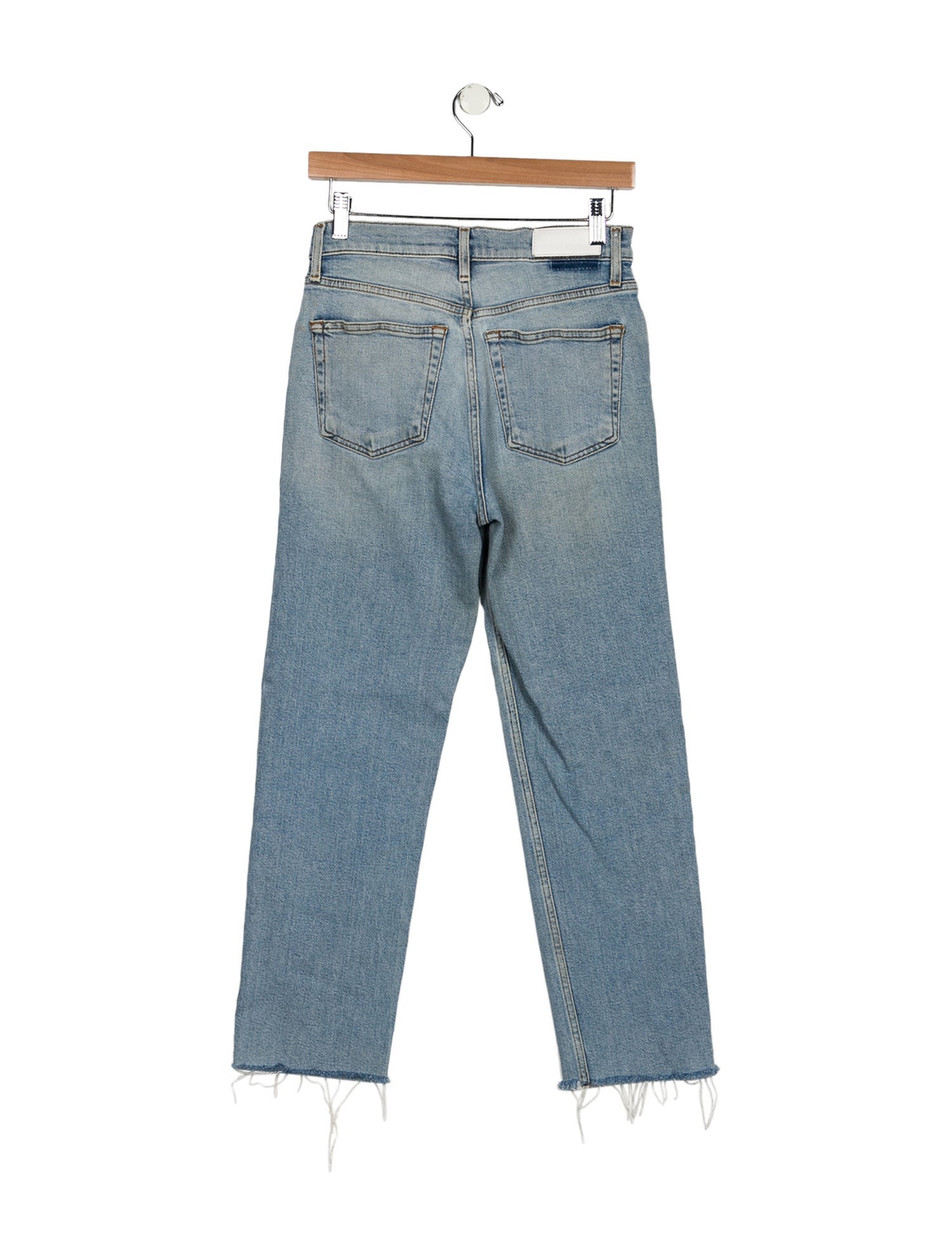 RE/DONE High-Rise Straight Leg Jeans