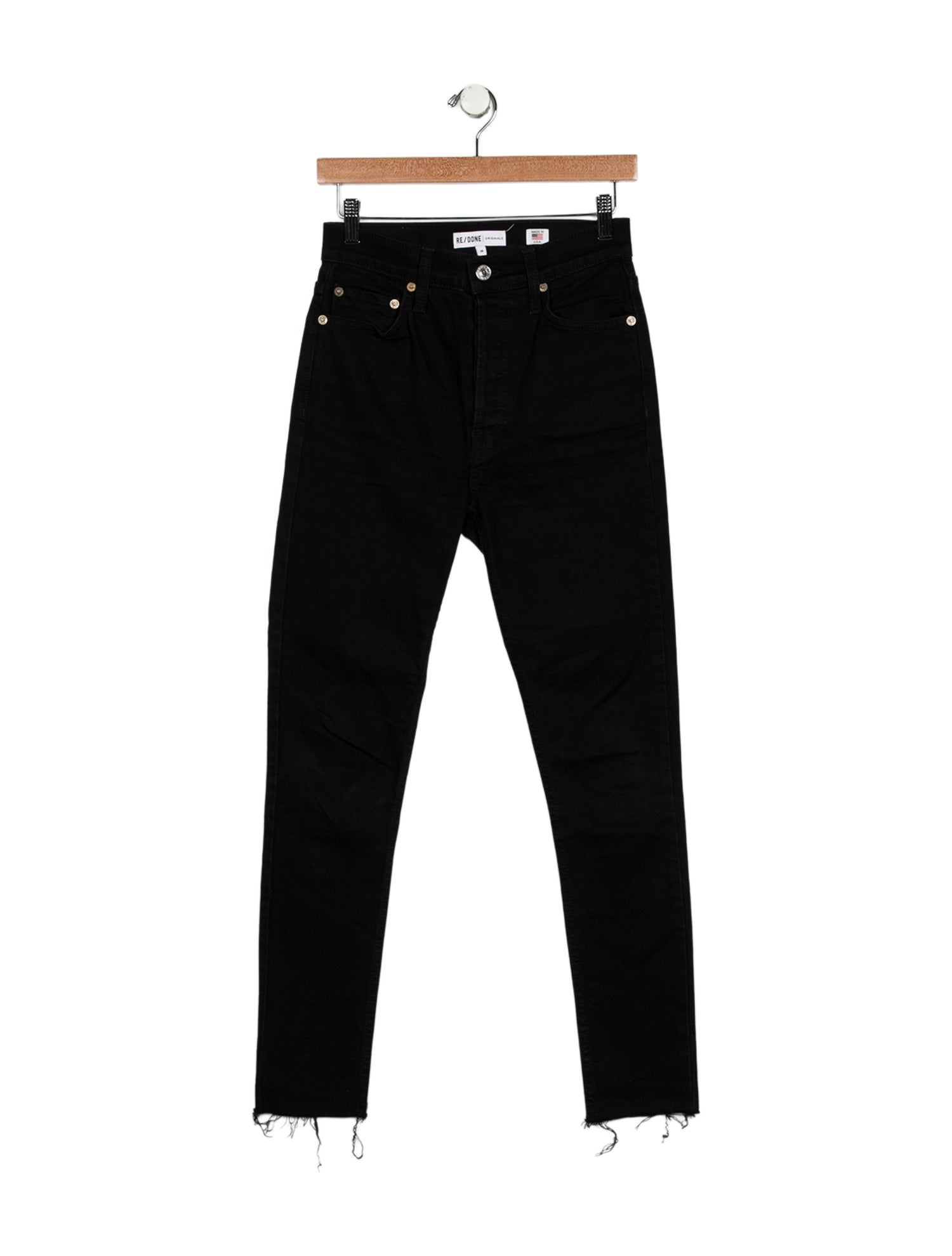 RE/DONE High-Rise Straight Leg Jeans