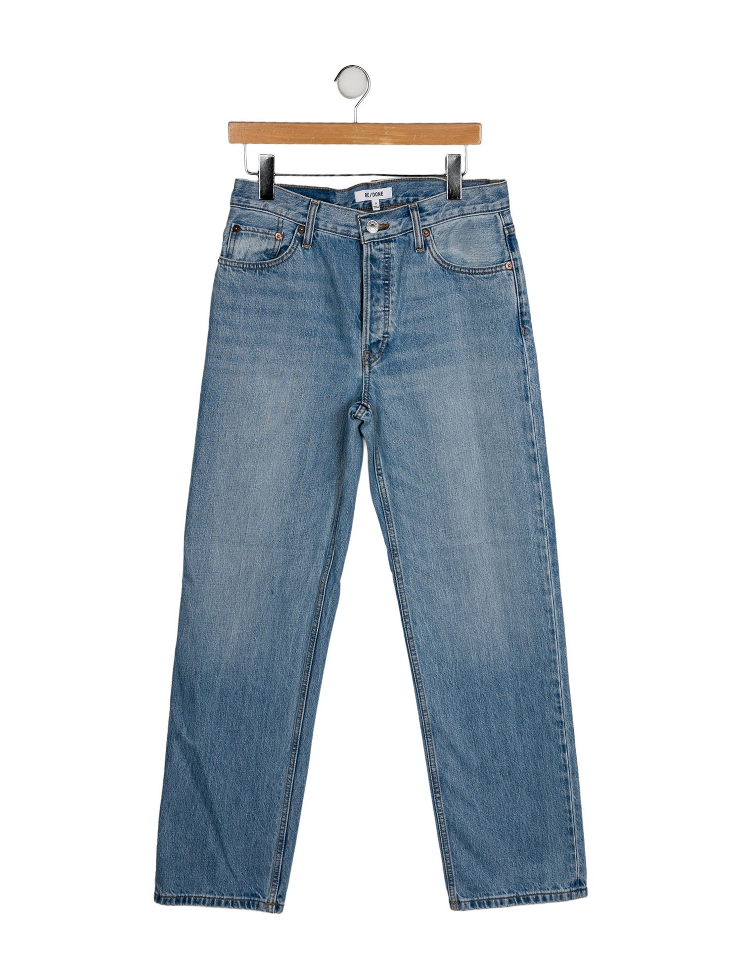 RE/DONE Mid-Rise Wide Leg Jeans