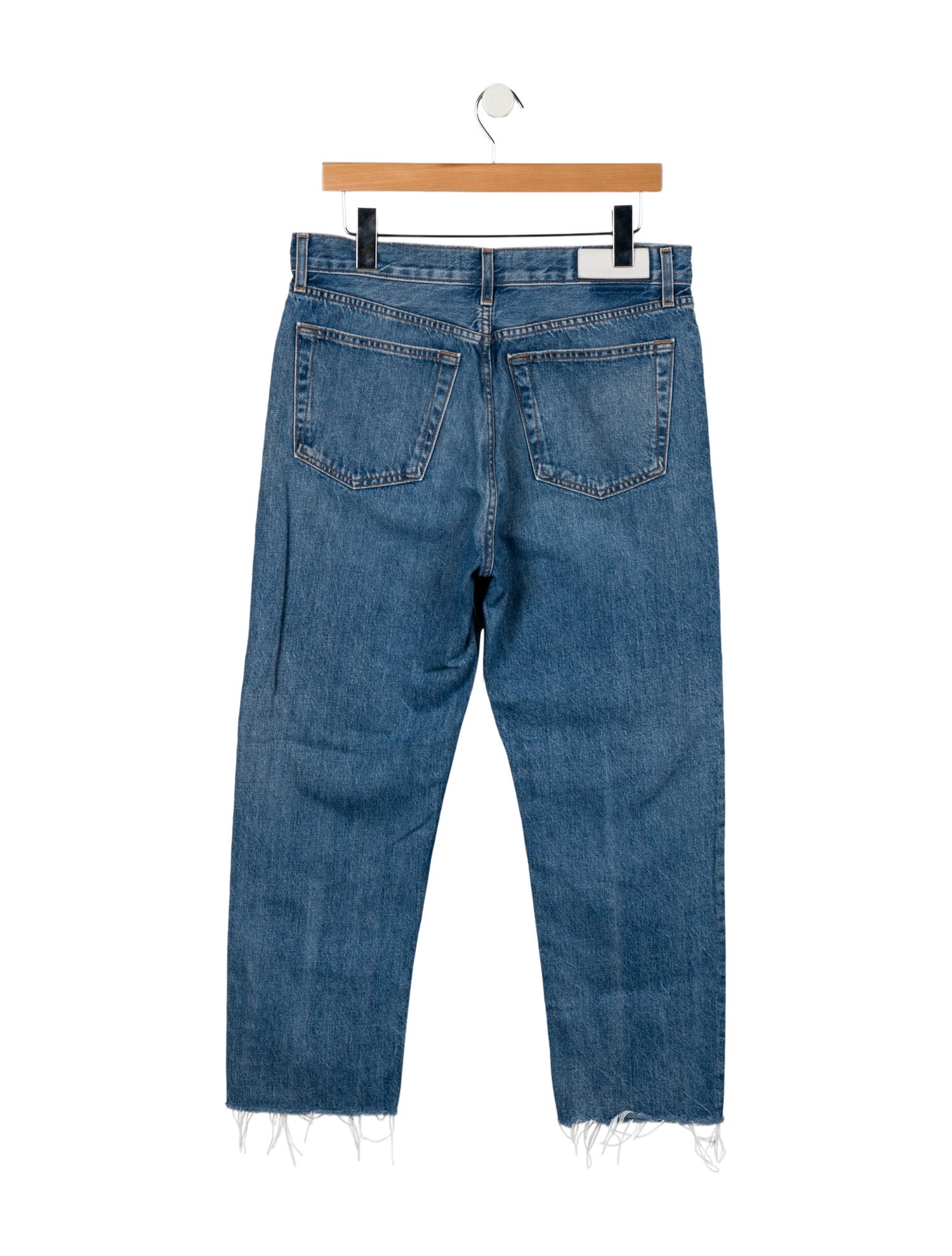 RE/DONE High-Rise Straight Leg Jeans