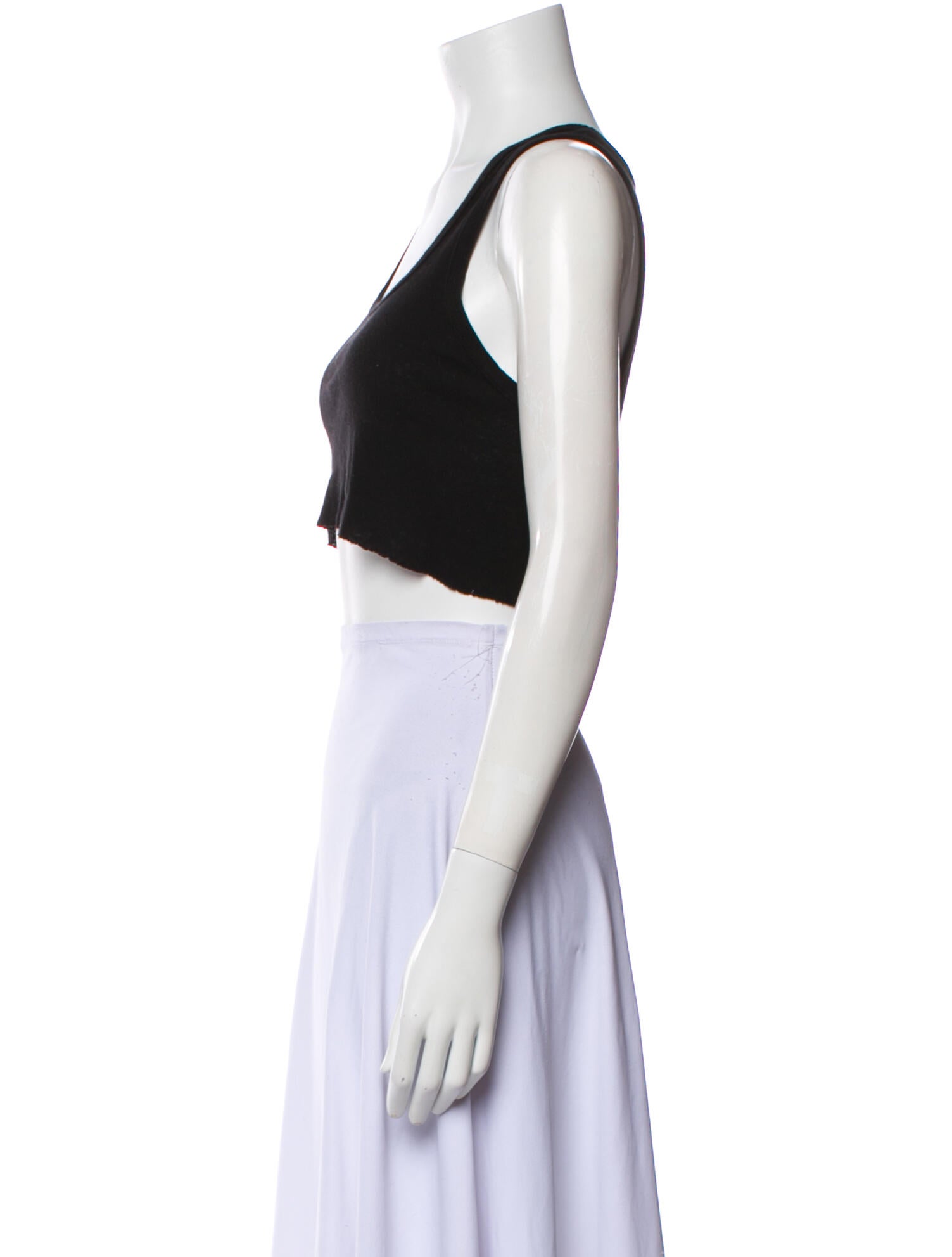 RE/DONE Scoop Neck Sleeveless Crop Top