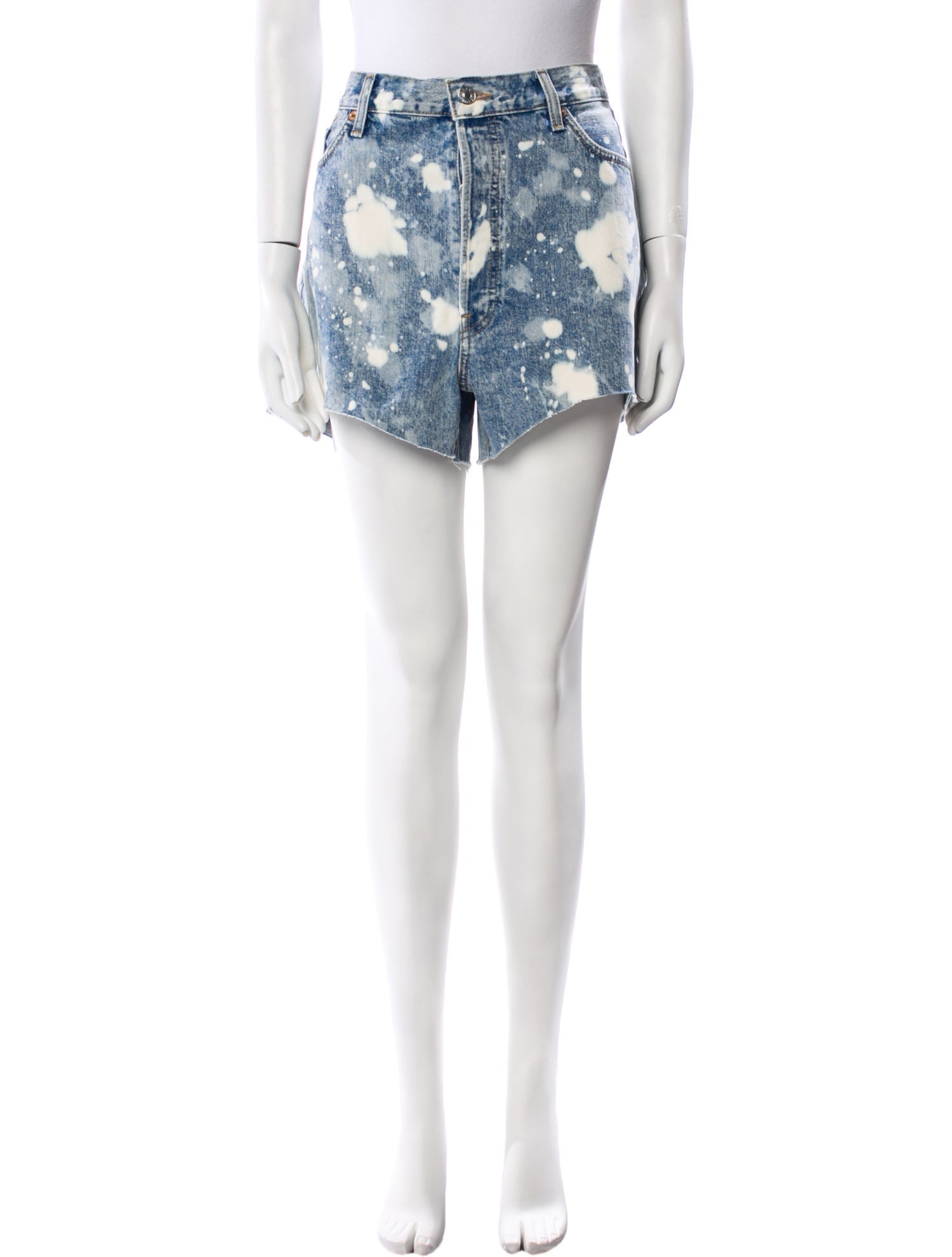 RE/DONE Tie-Dye Print Mini Shorts