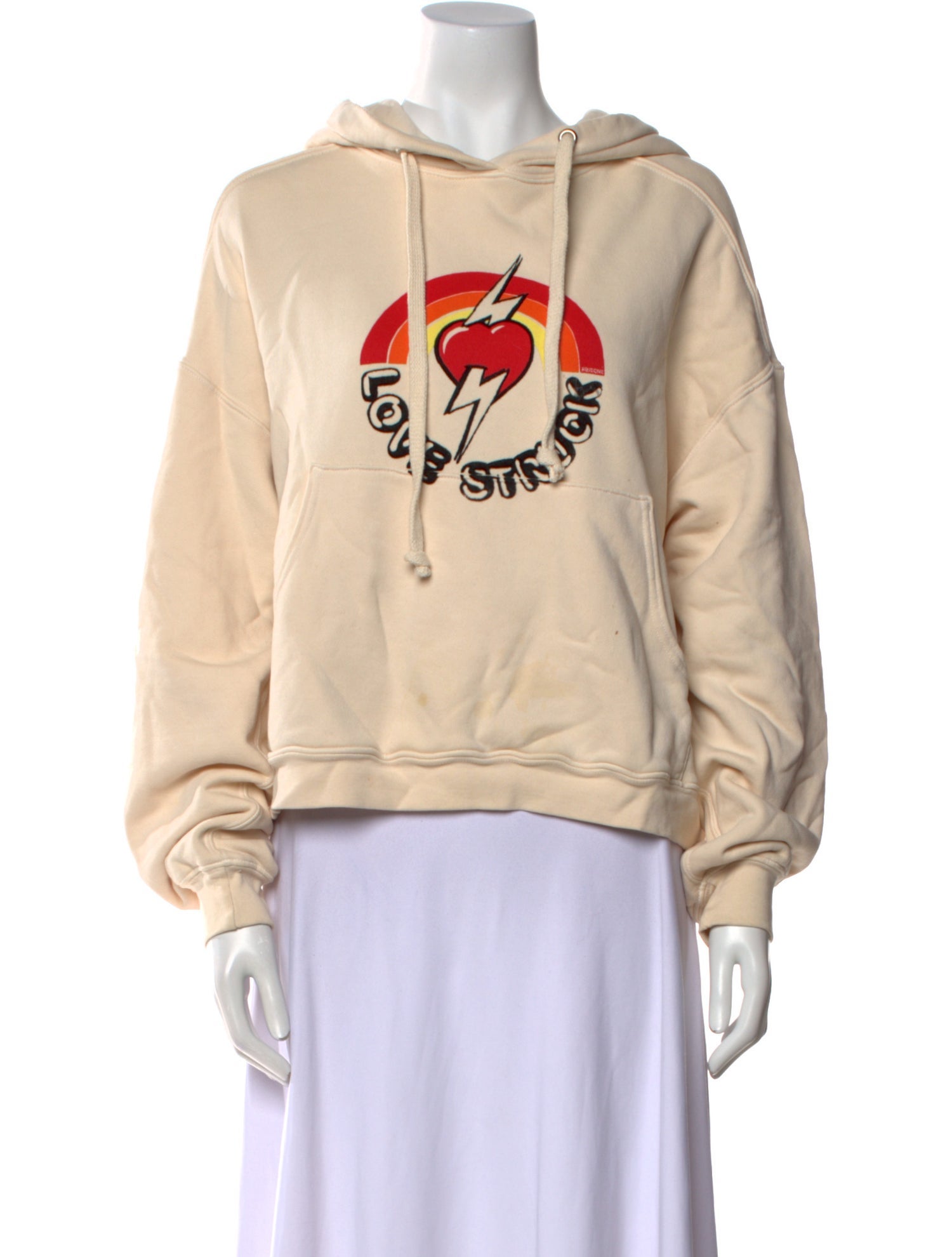 RE/DONE Graphic Print Crew Neck Sweatshirt