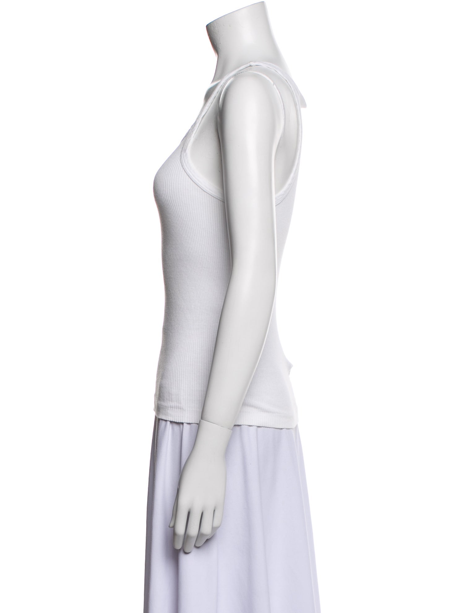 RE/DONE Square Neckline Sleeveless Top